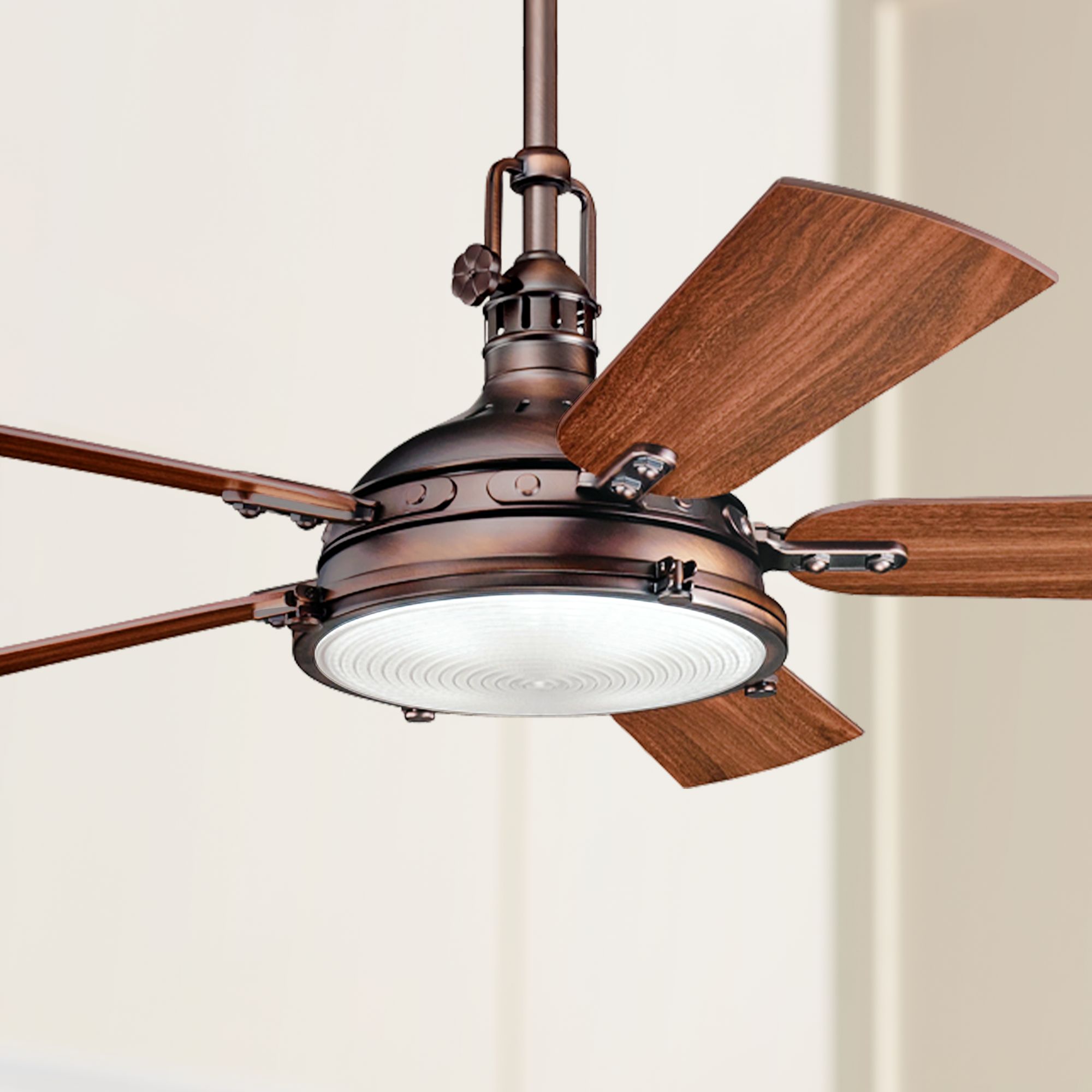 56" Kichler Hatteras Bay Oiled Burnished Bronze Ceiling Fan N0824