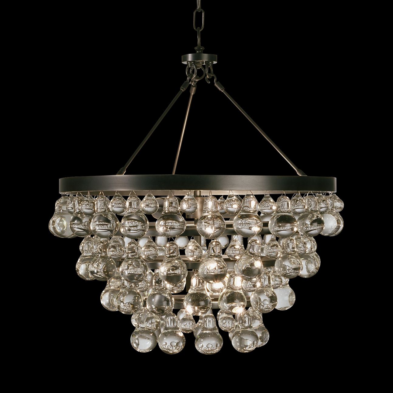 Robert Abbey Bling 20 1/2"W 4Light Bronze Chandelier N3552 Lamps Plus