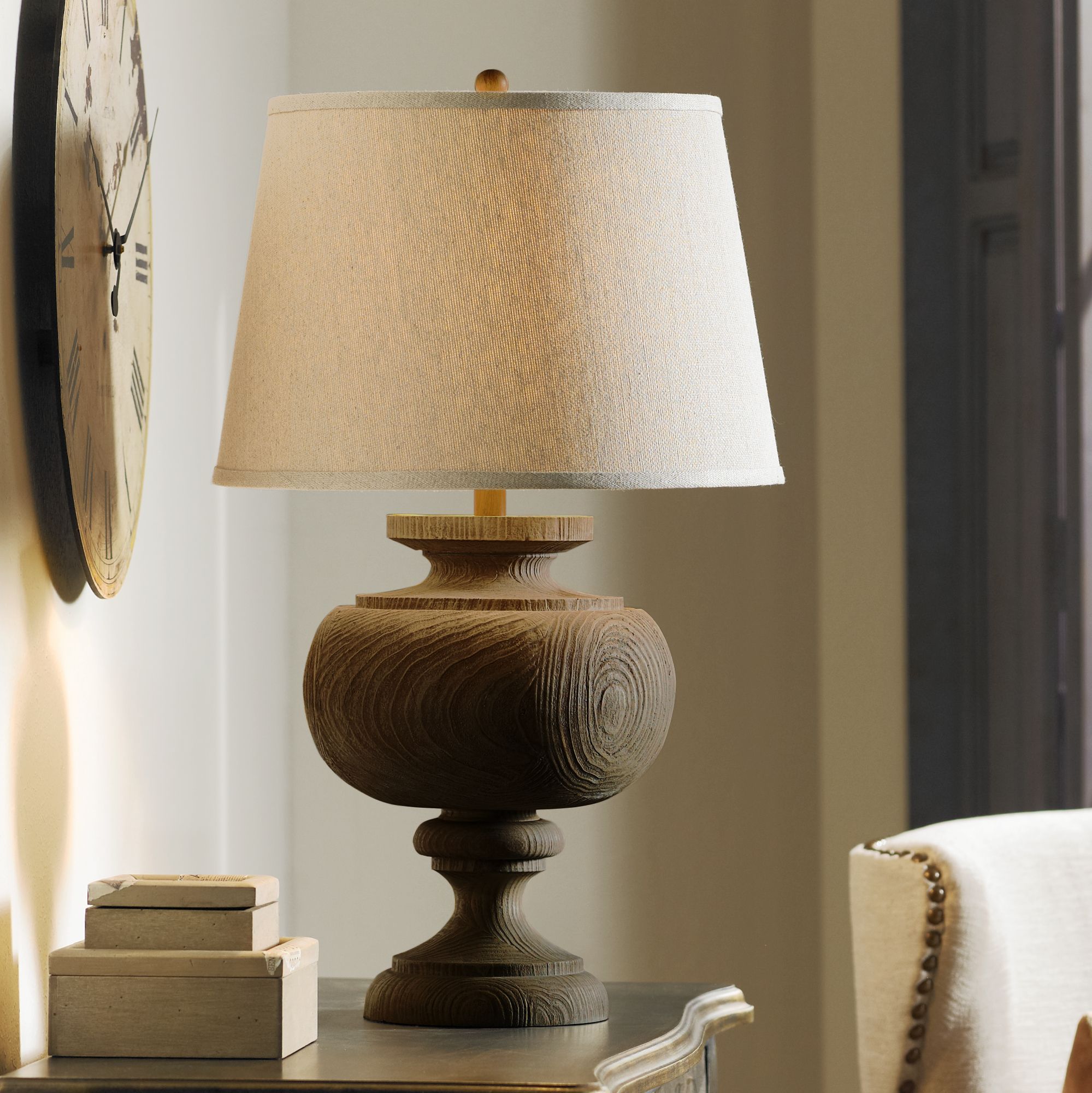Kathy Ireland Grand Maison Grey Table Lamp R5957 Lamps Plus