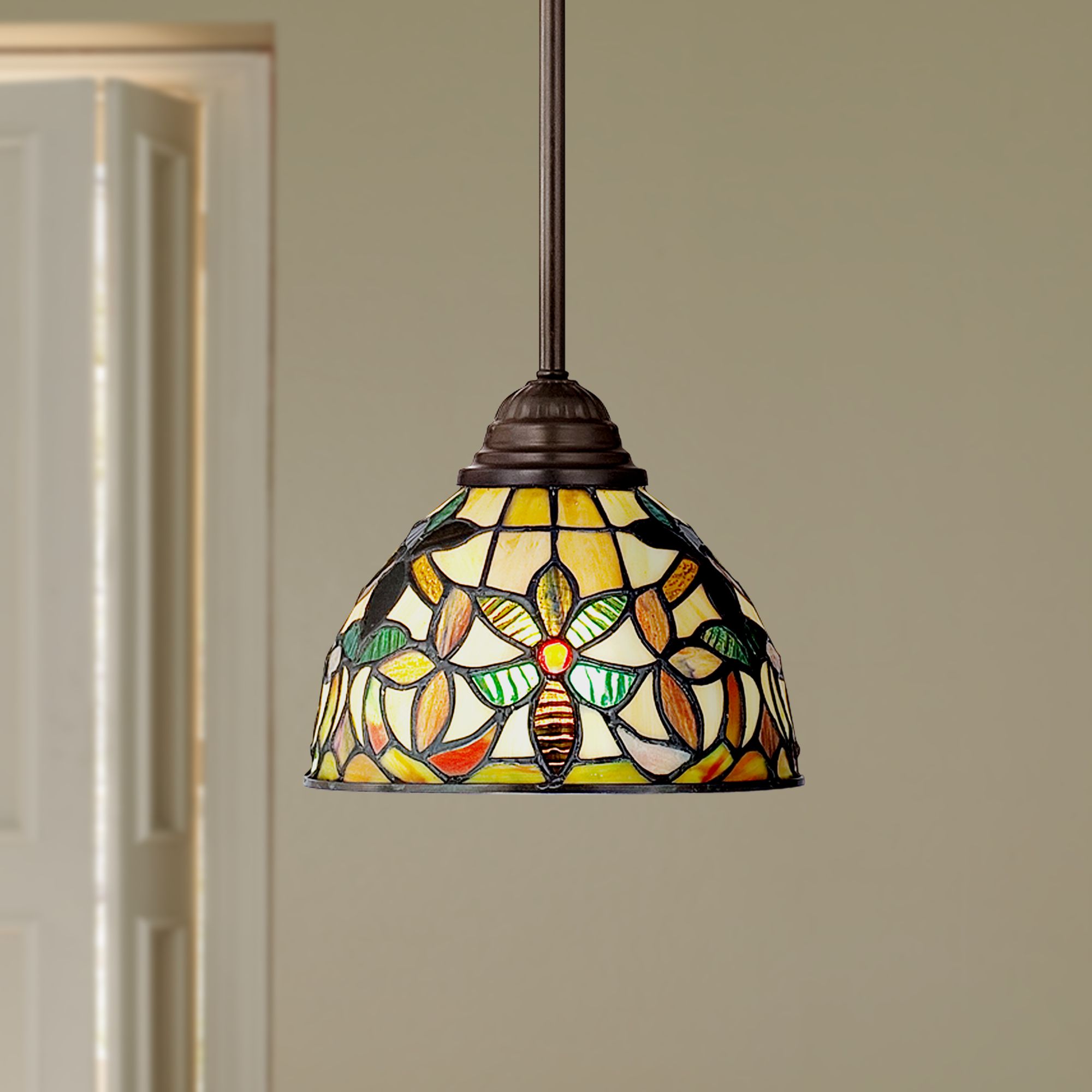 Quoizel Kami TiffanyStyle Mini Pendant Light R9751 Lamps Plus