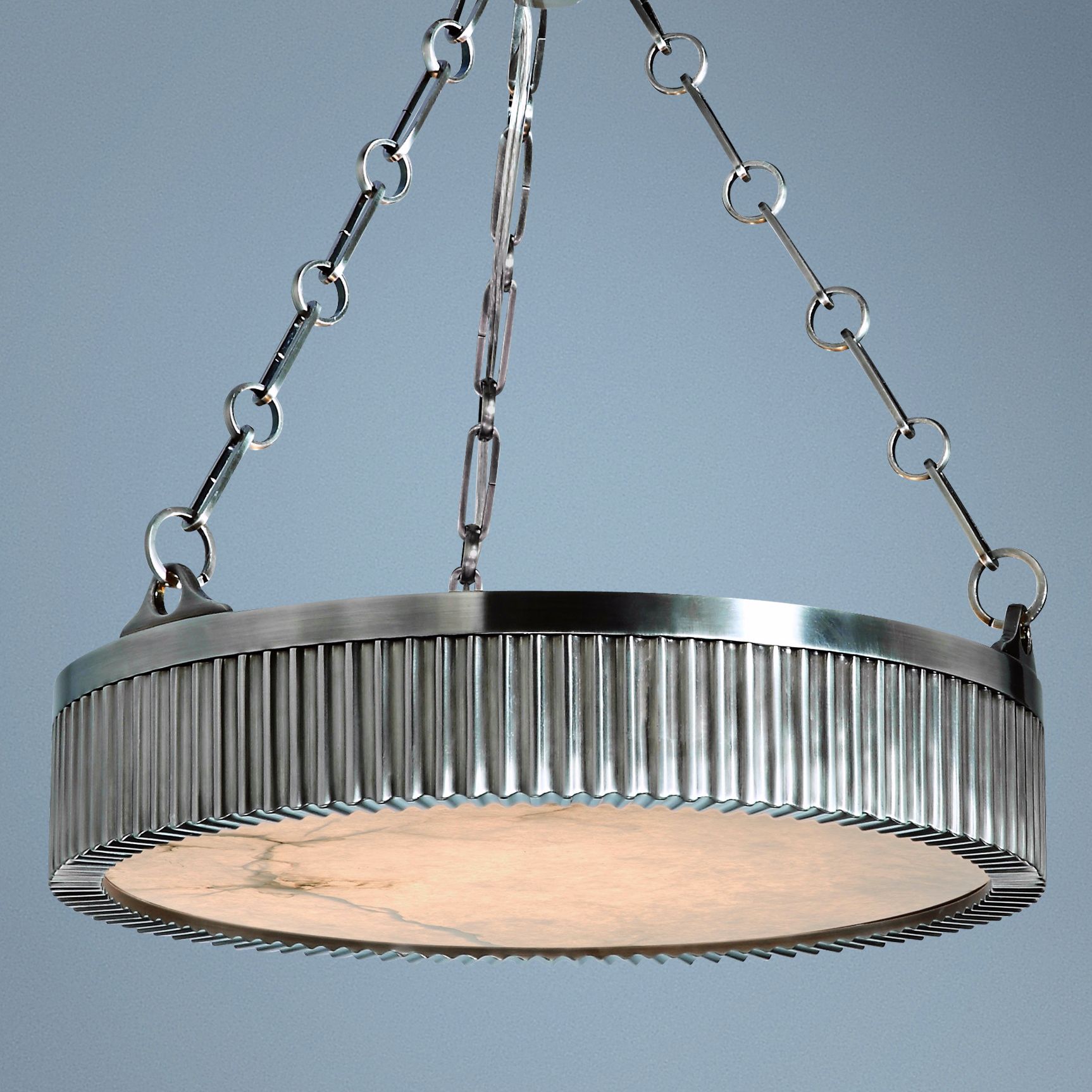 Hudson Valley Lynden 16" Wide Antique Nickel Pendant Light T2165