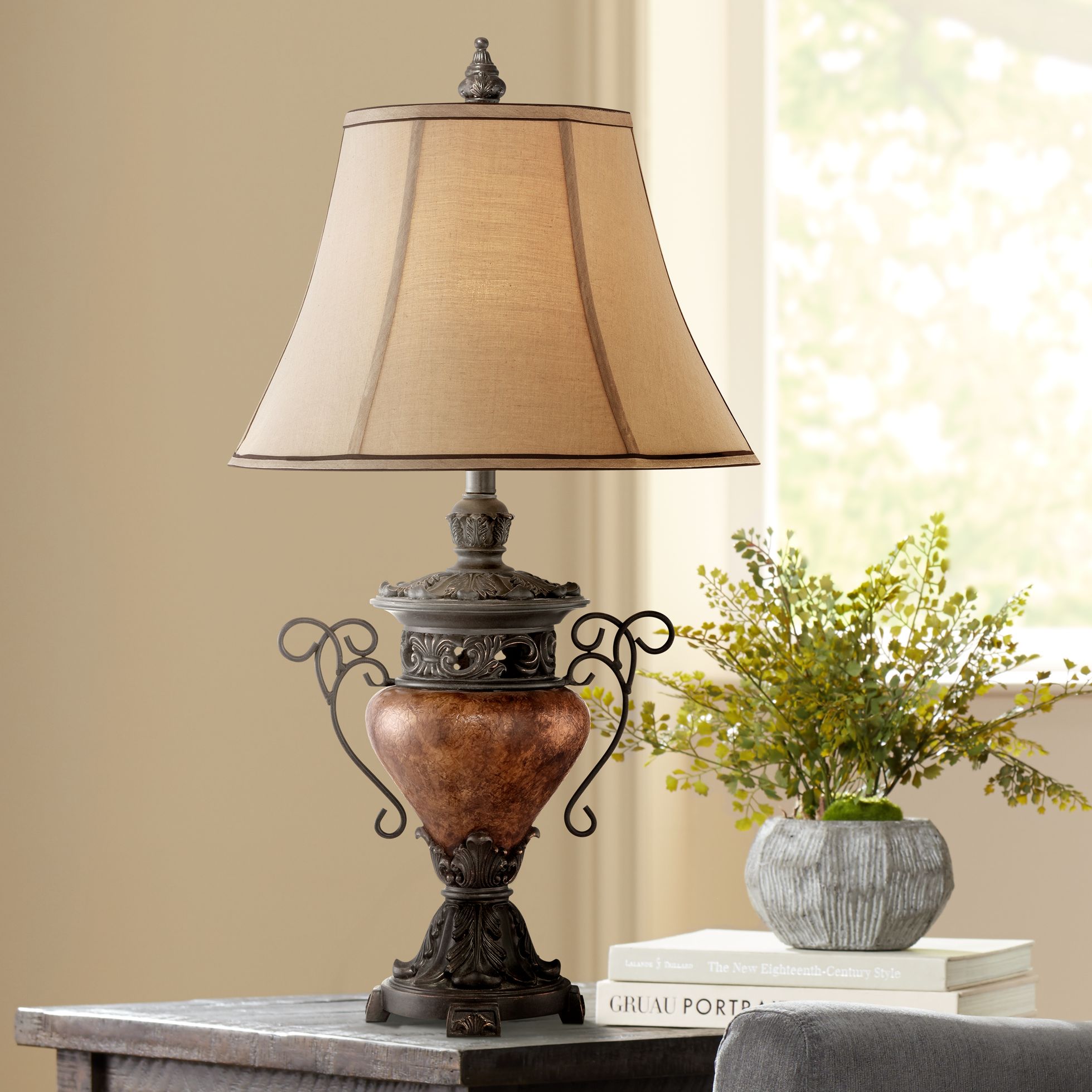 Large Bronze Crackle Urn Table Lamp T4572 Lamps Plus