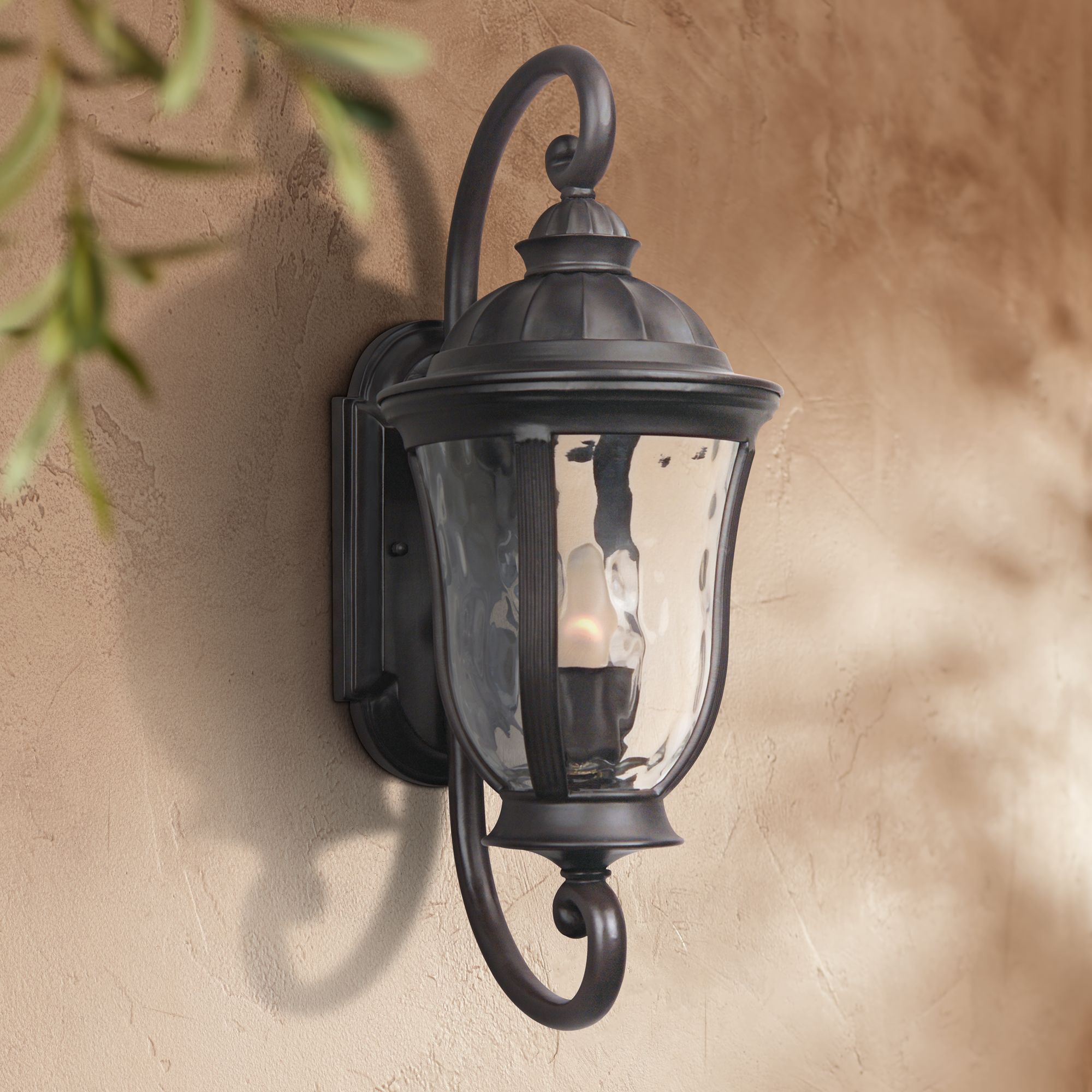 Frances 19 1/4"H Oil Bronze Outdoor Wall Light U2307 Lamps Plus