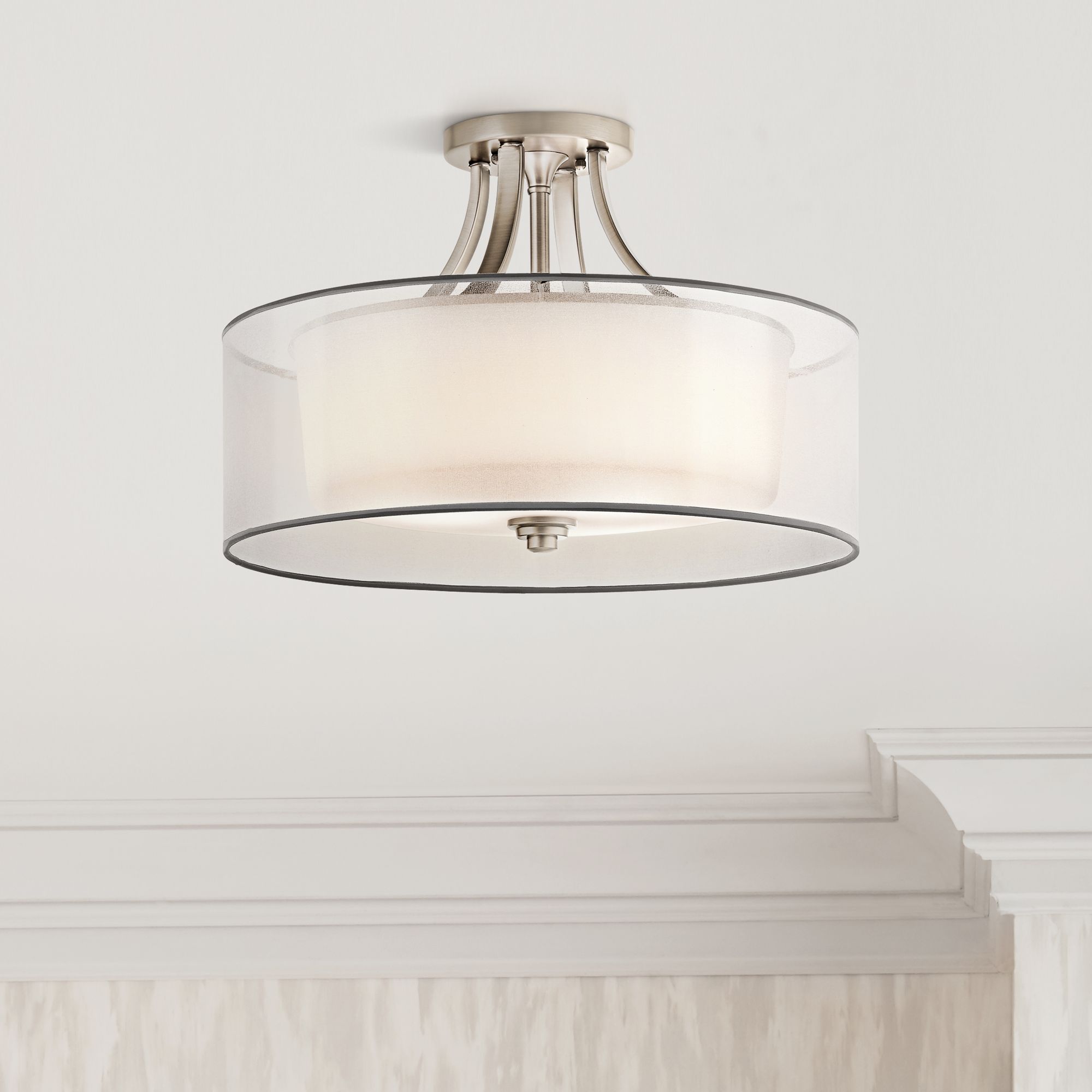 Kichler Lacey 20" Wide Antique Pewter Ceiling Light Fixture U4382