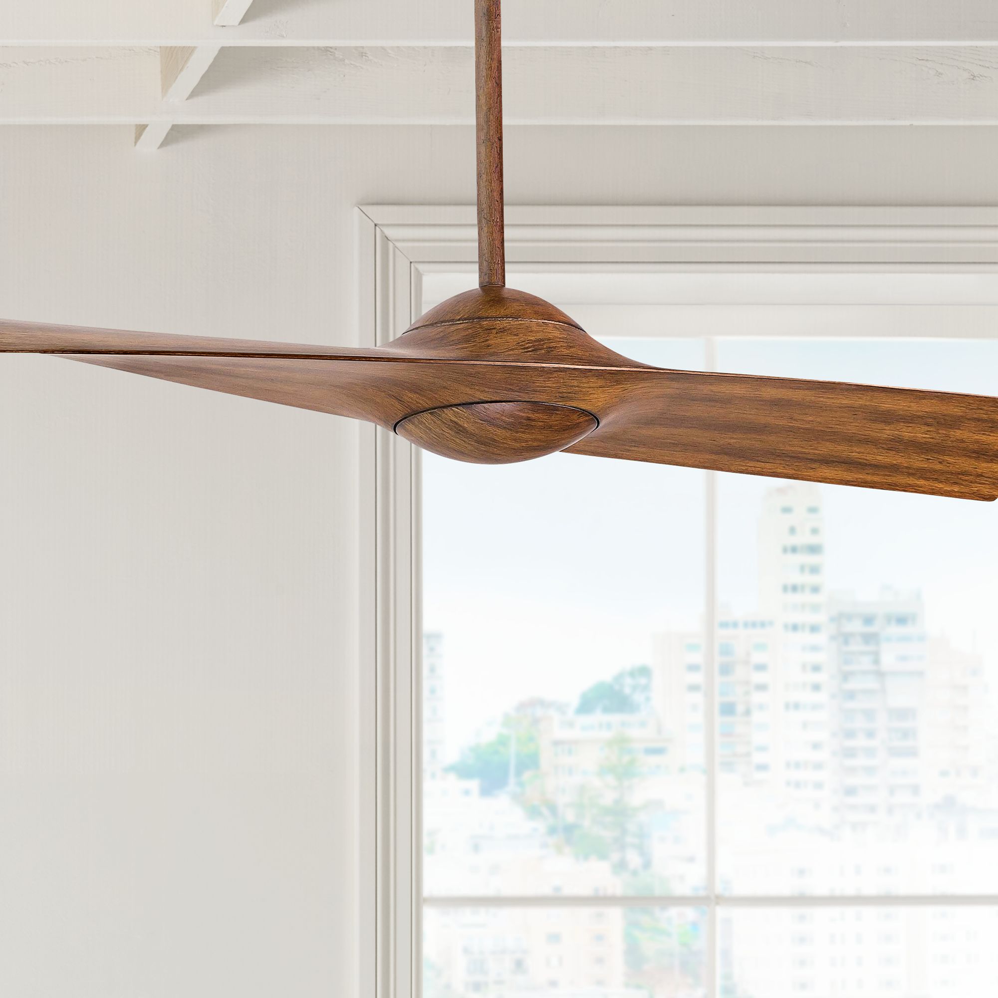 52" Minka Aire Wing Distressed Koa Ceiling Fan U5752 Lamps Plus