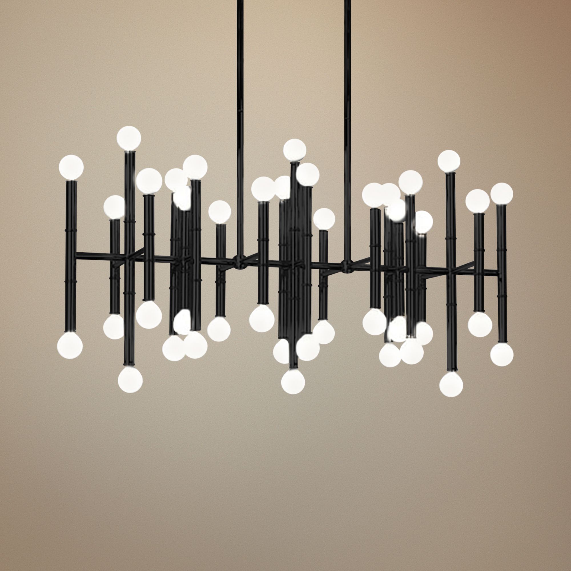 Crystorama Hollis 49"W Bronze Island Chandelier 1P439 Lamps