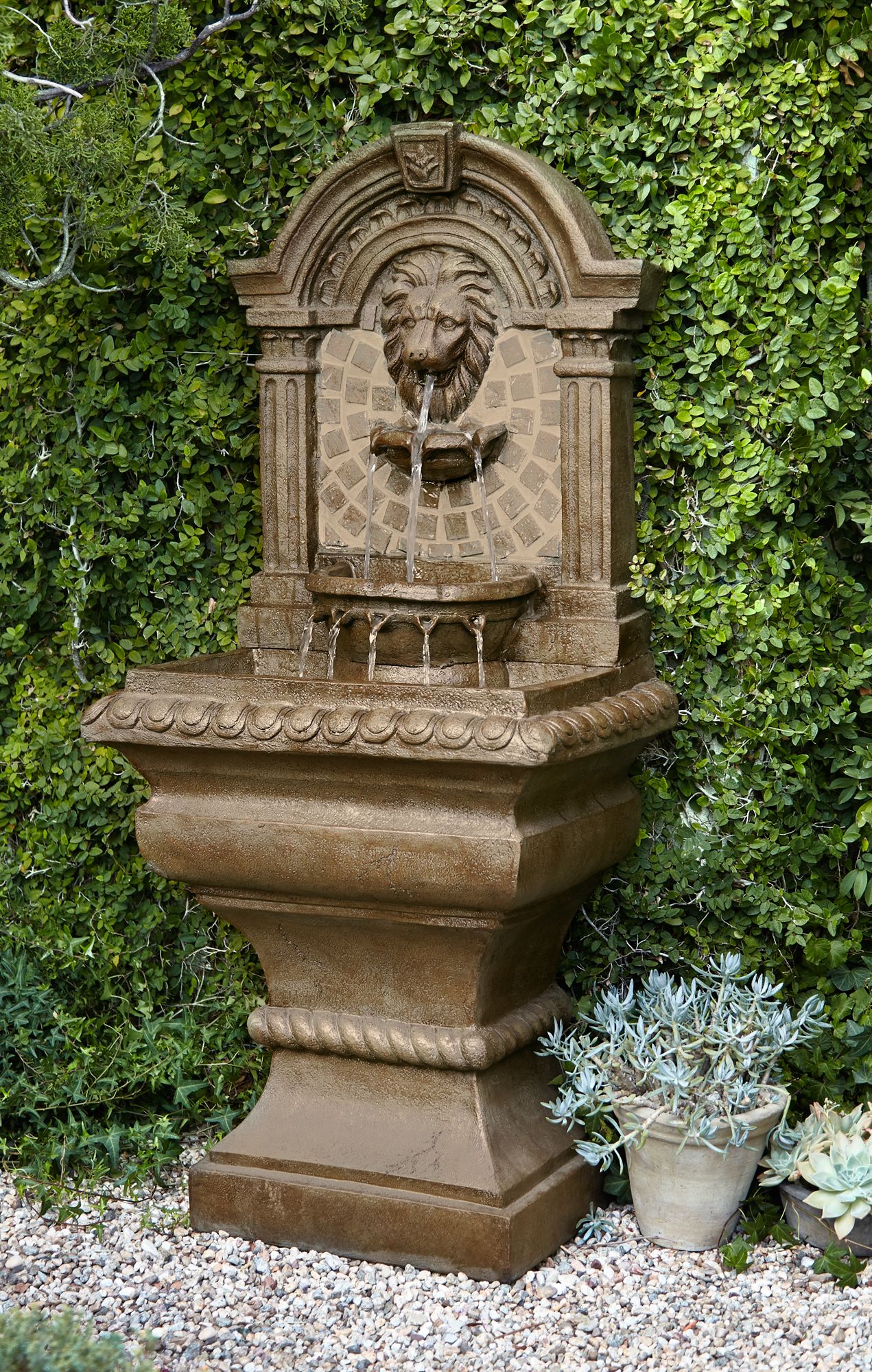 Royal LionsHead 51" High LED Floor Fountain 55178 Lamps Plus