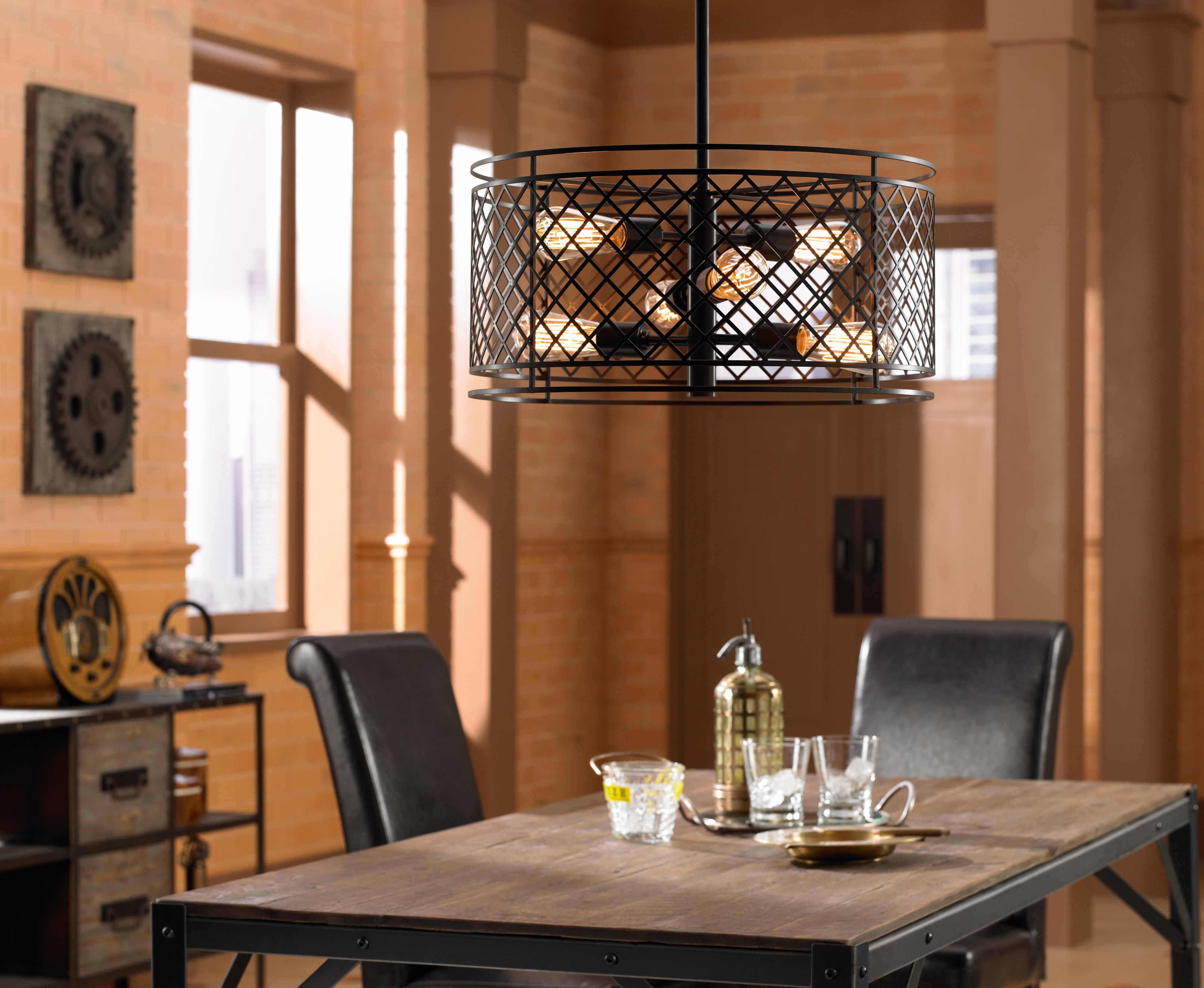Lighting fixtures with Edison style bulbs offer rich, nostalgic style