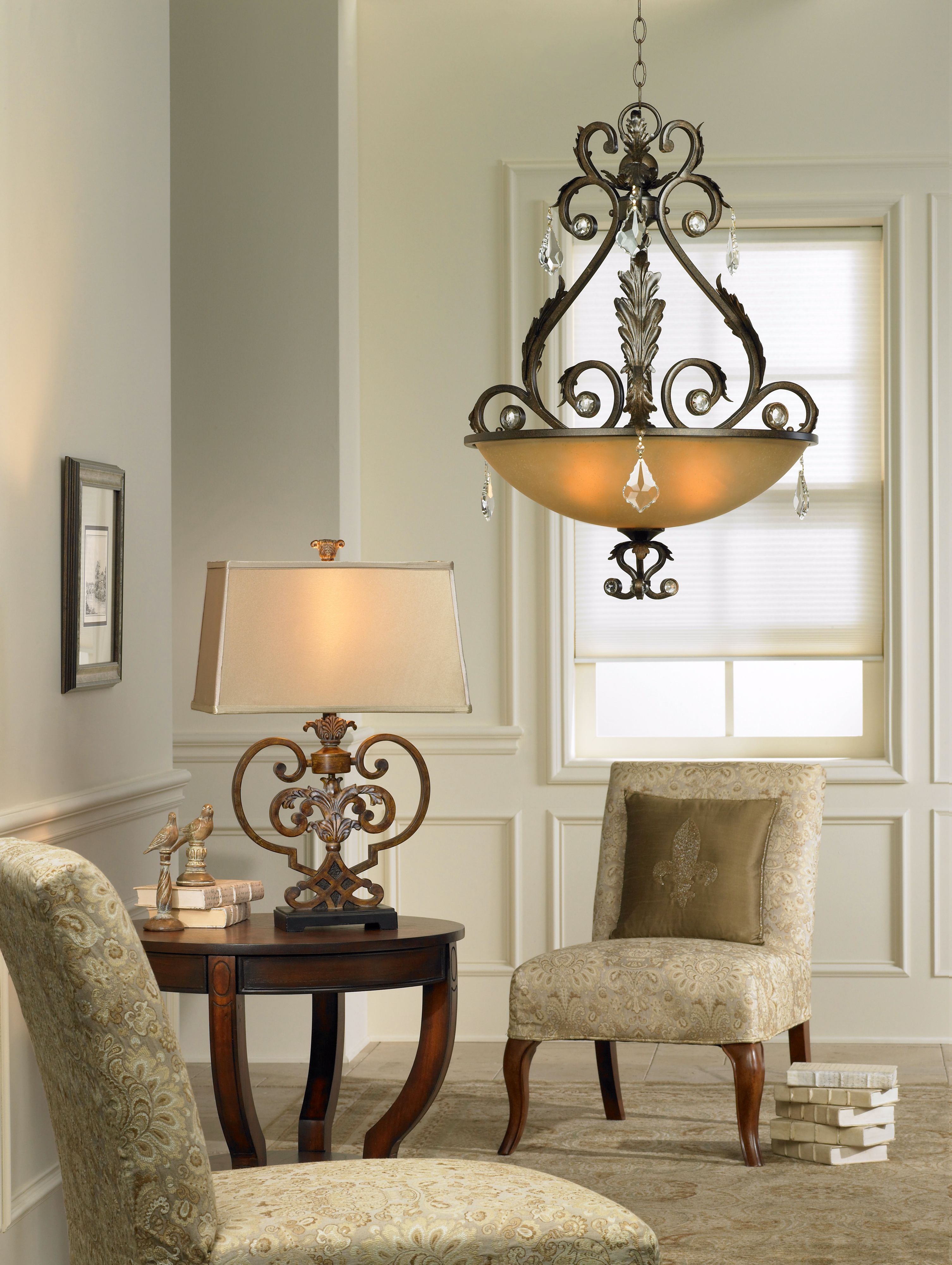 Kathy Ireland Ramas de Luces Bronze Pendant Chandelier 64622 Lamps