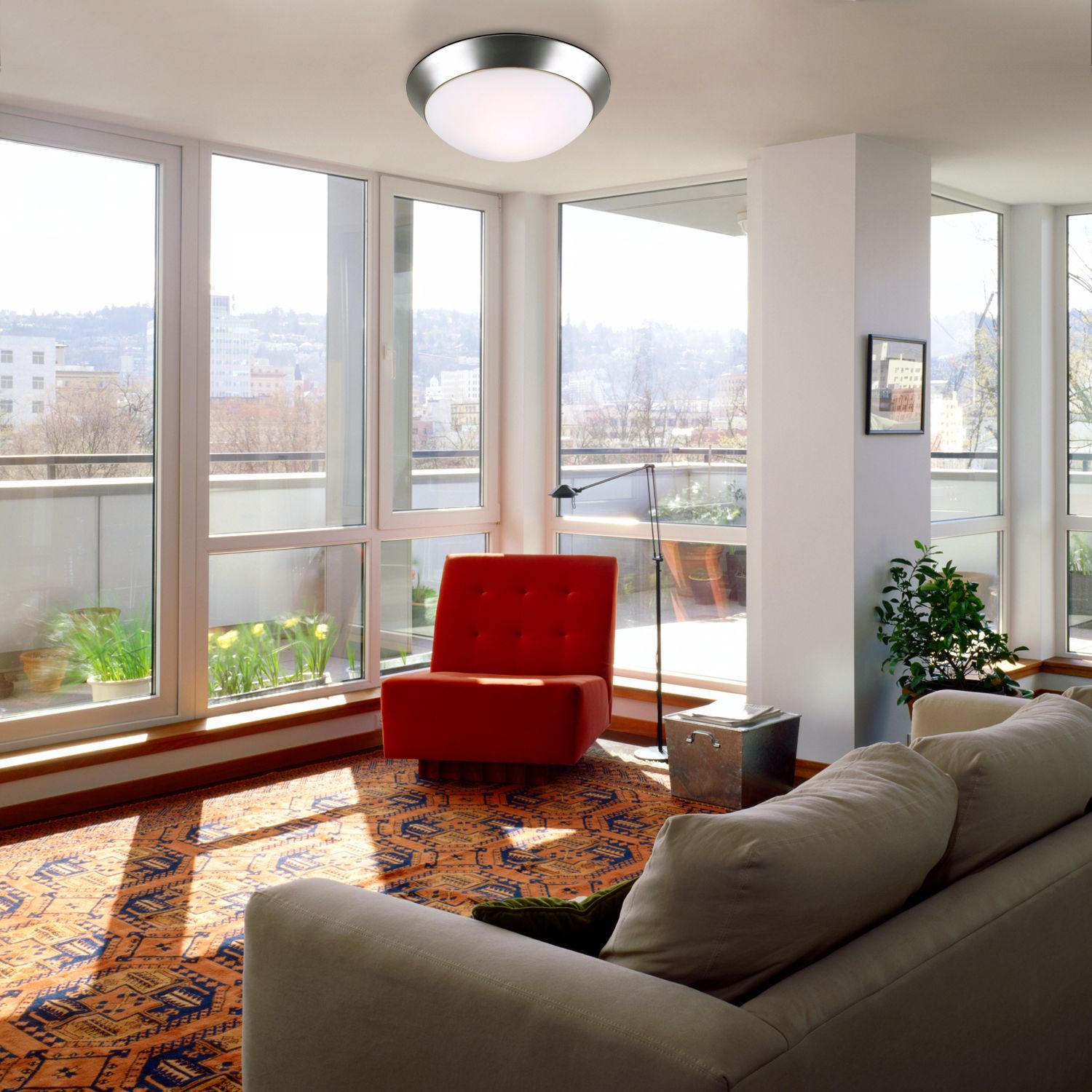 Davis 13" Wide Brushed Nickel Ceiling Light Fixture 12088 Lamps Plus