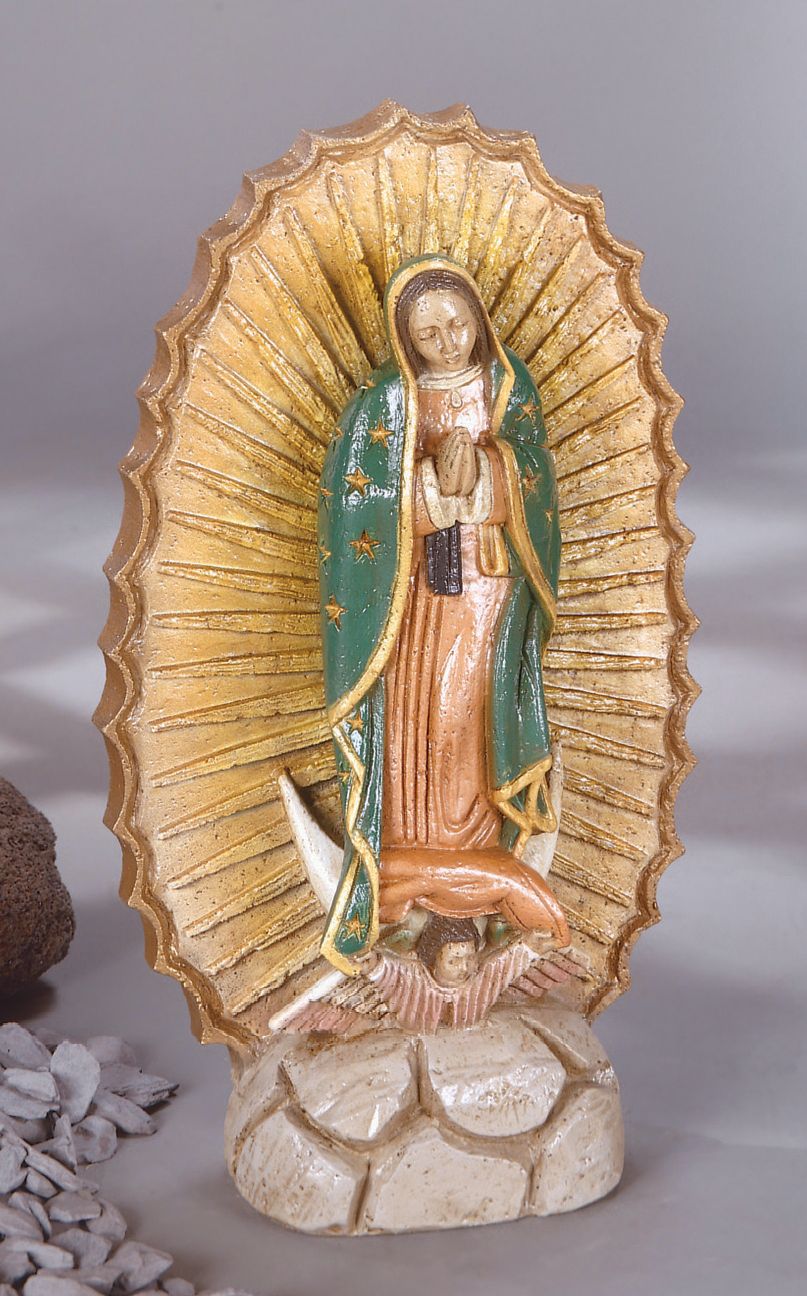 Lady of Guadalupe 20" High Cast Stone Garden Accent Statue 25923