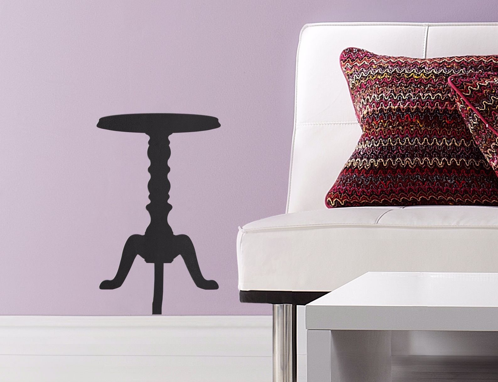 Pedestal Table Black Wall Decal 5K270 Lamps Plus