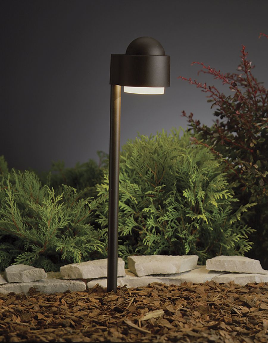 Kichler Textured Bronze Garden Path Landscape Light 68015 Lamps Plus