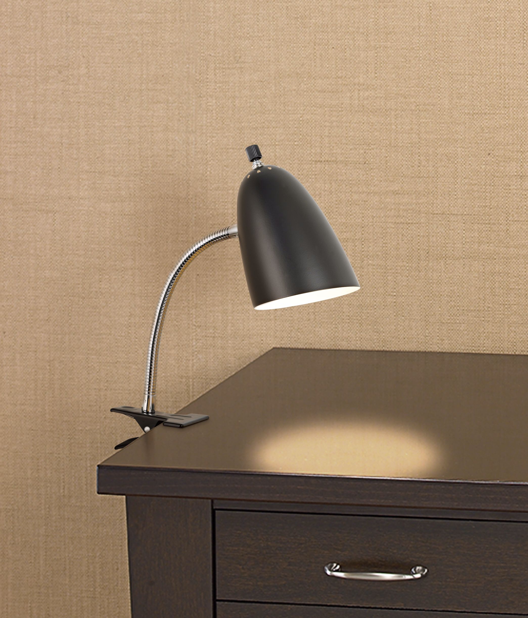 Black Gooseneck Headboard Clip Lamp 74412 Lamps Plus