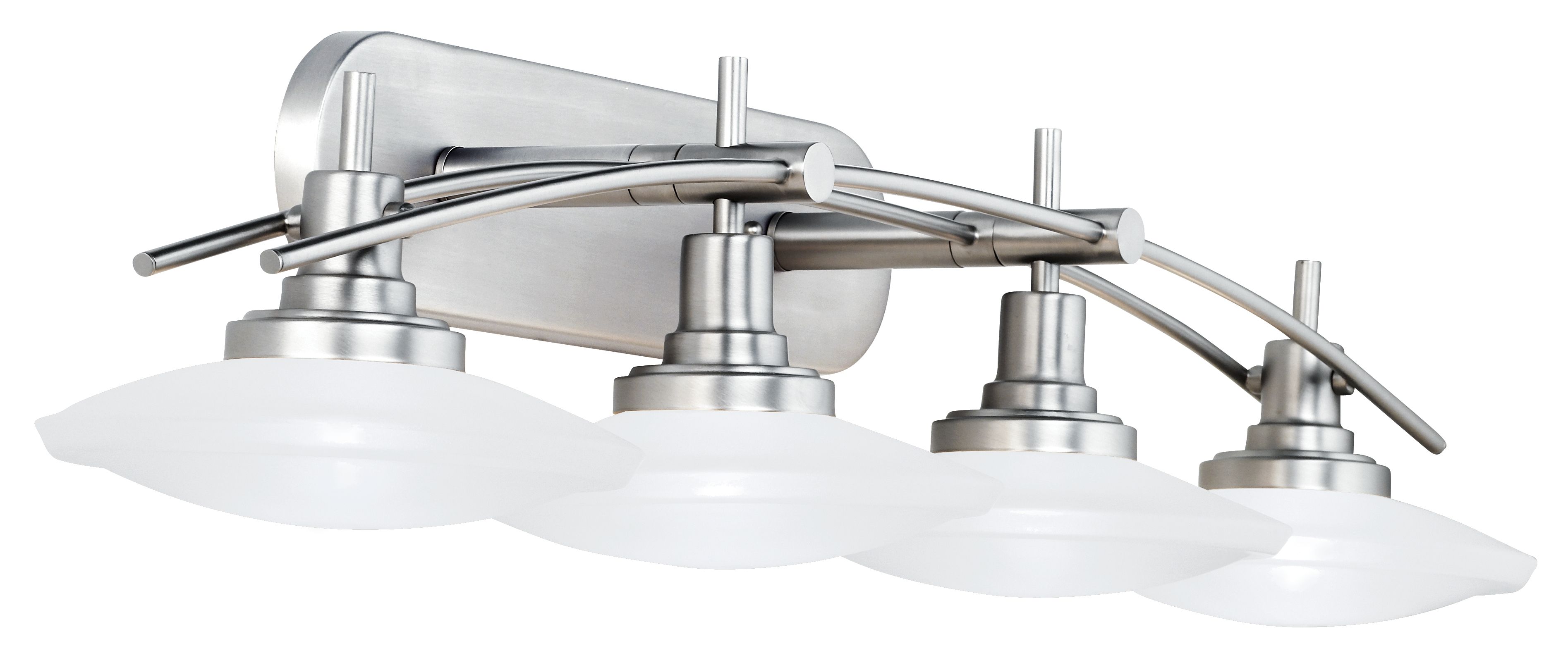 Structures Nickel 40" Wide Bathroom Light Fixture 01564 Lamps Plus