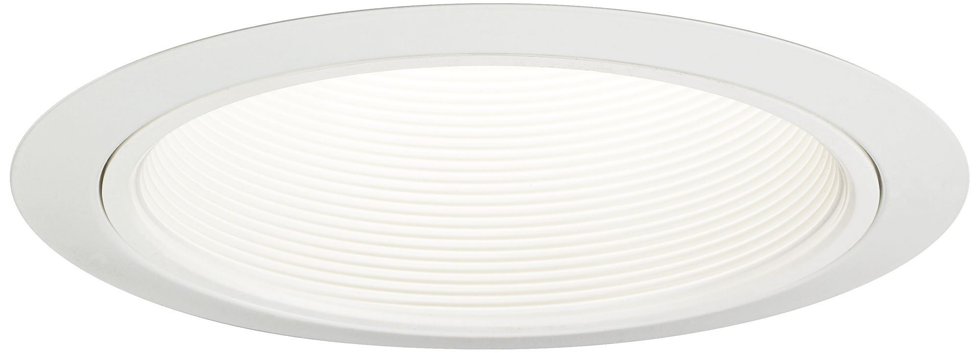 Juno 6" White Metal Baffle Recessed Light Trim 02484 Lamps Plus