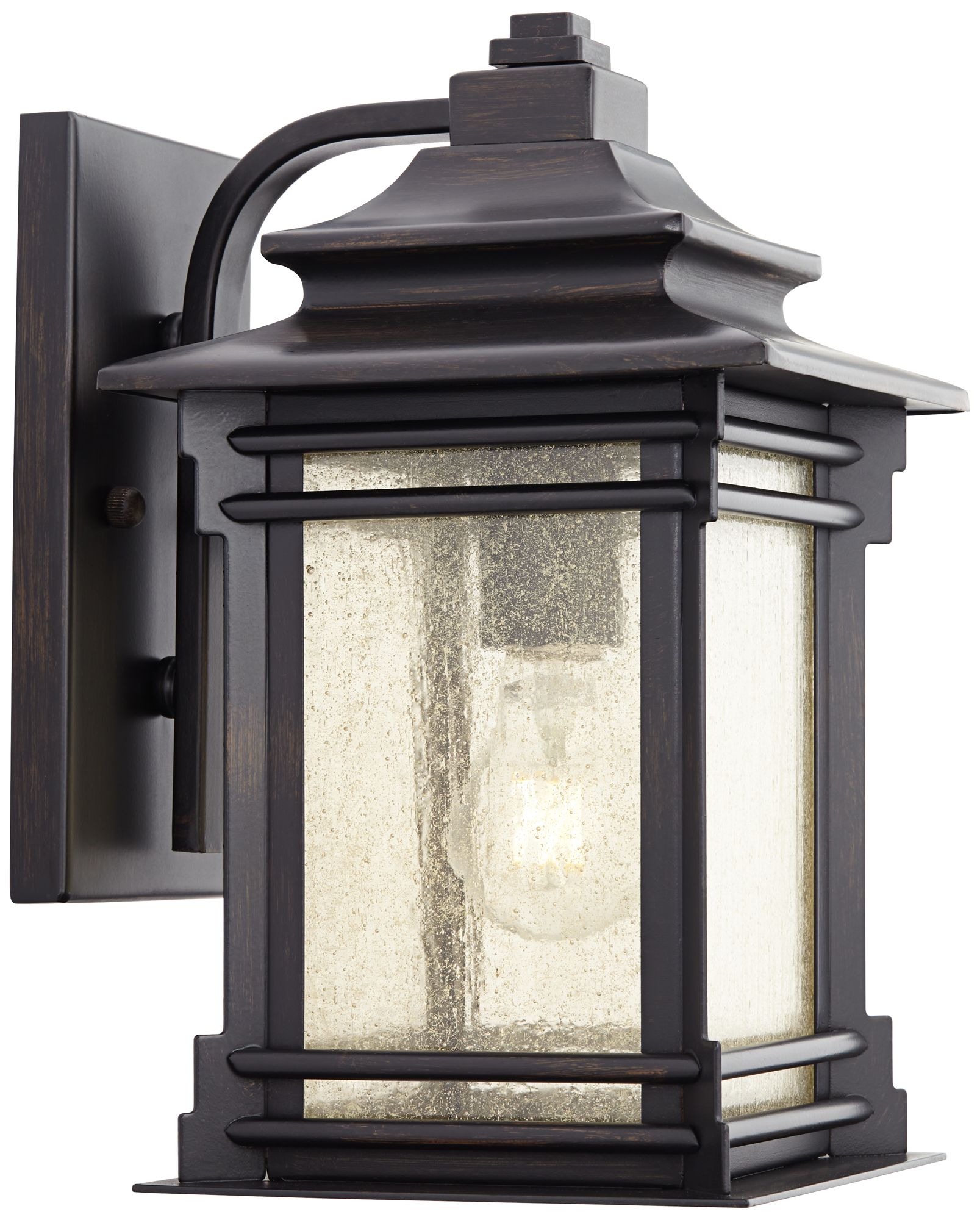 Hickory Point 12" High Walnut Bronze Outdoor Wall Light 09559