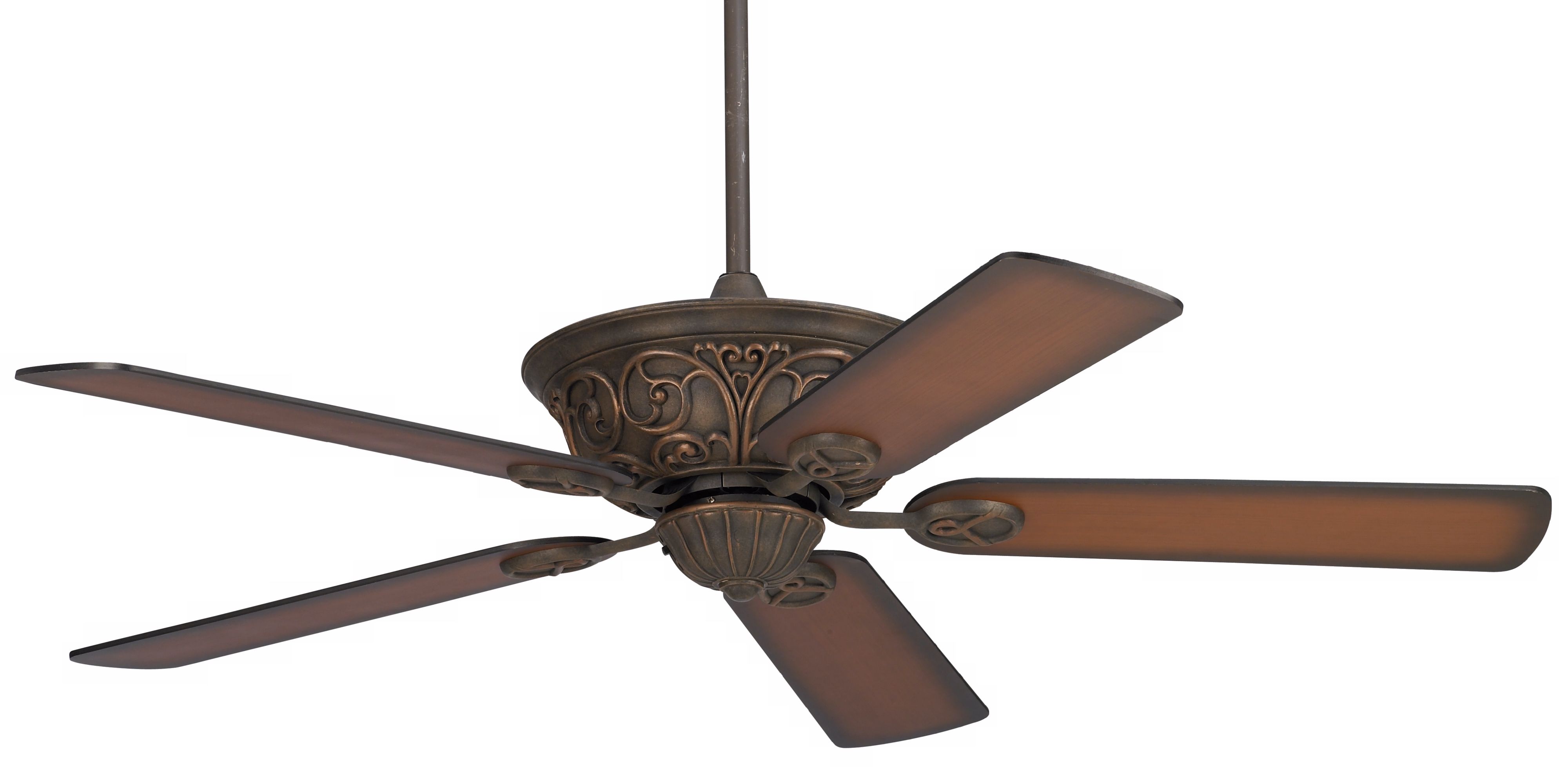 52" Casa Contessa Bronze Teak Finish Ceiling Fan 11G49 Lamps Plus
