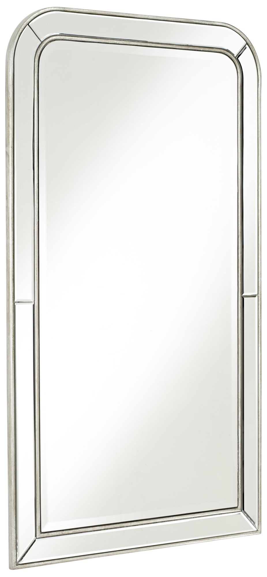 Finnley Arch Corner 26" x 45" Frameless Wall Mirror 11T09 Lamps Plus