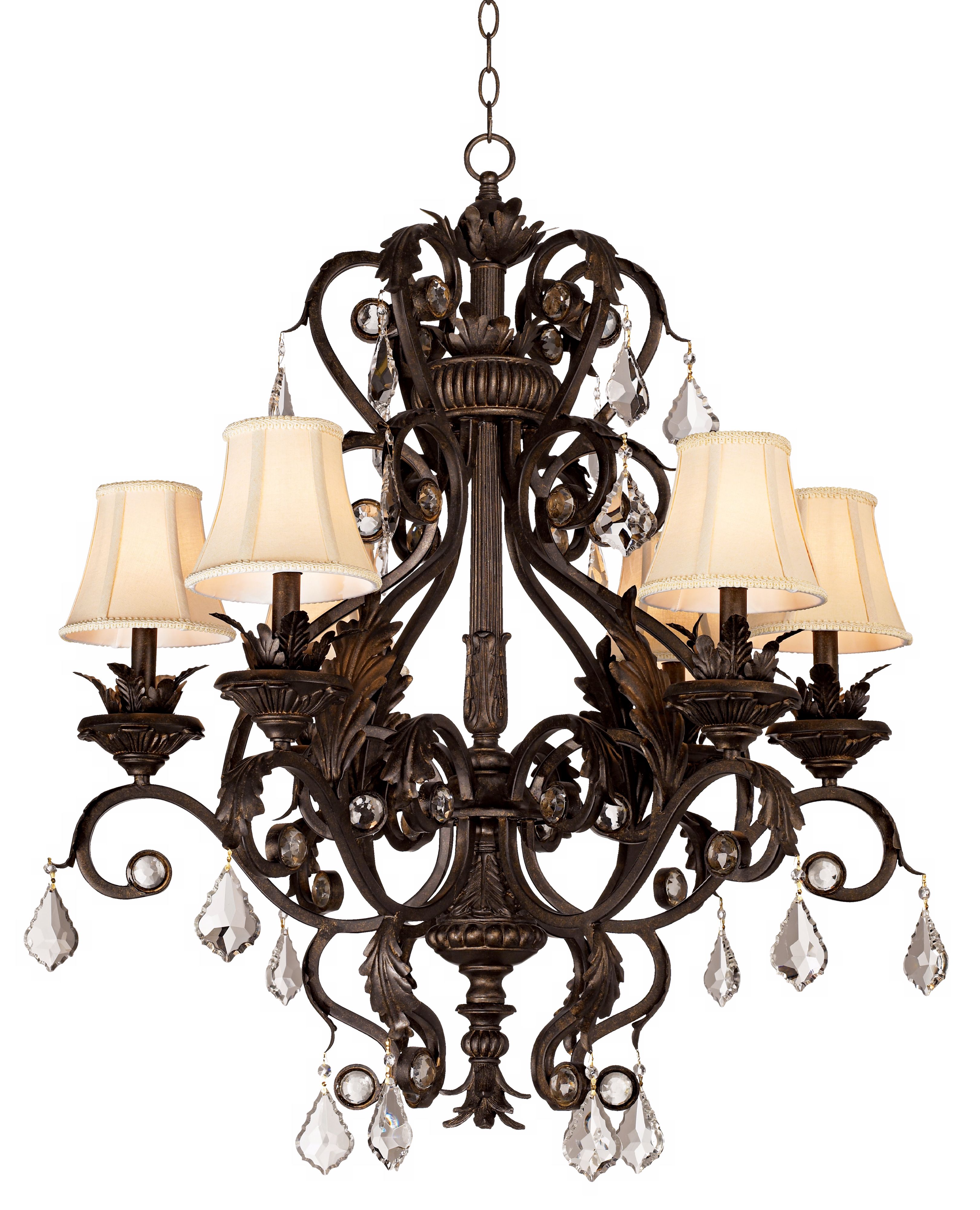 Kathy Ireland Ramas de Luces Bronze 30" Wide Chandelier 12798