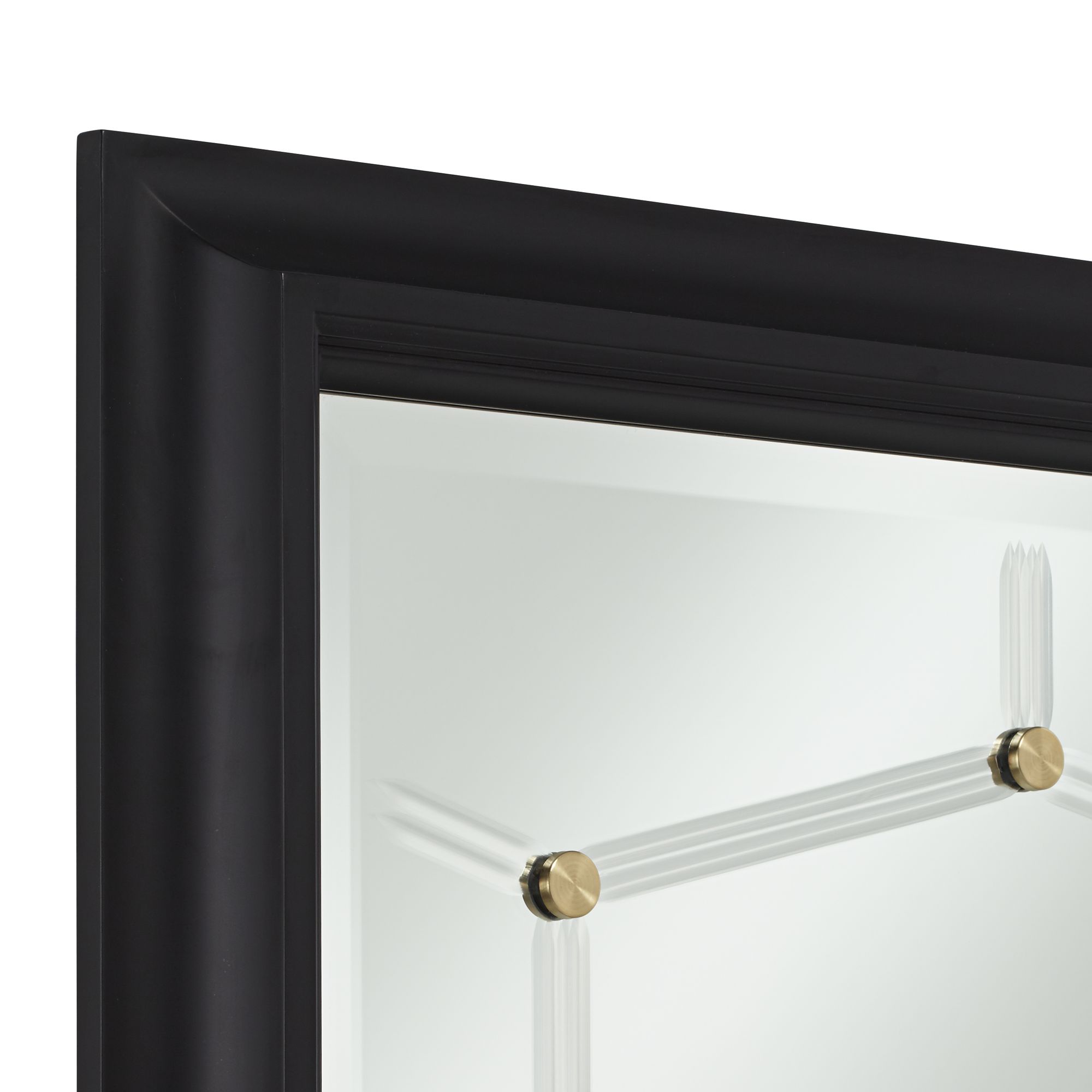 Matte Black 30" x 40" Wall Mirror 12P04 Lamps Plus