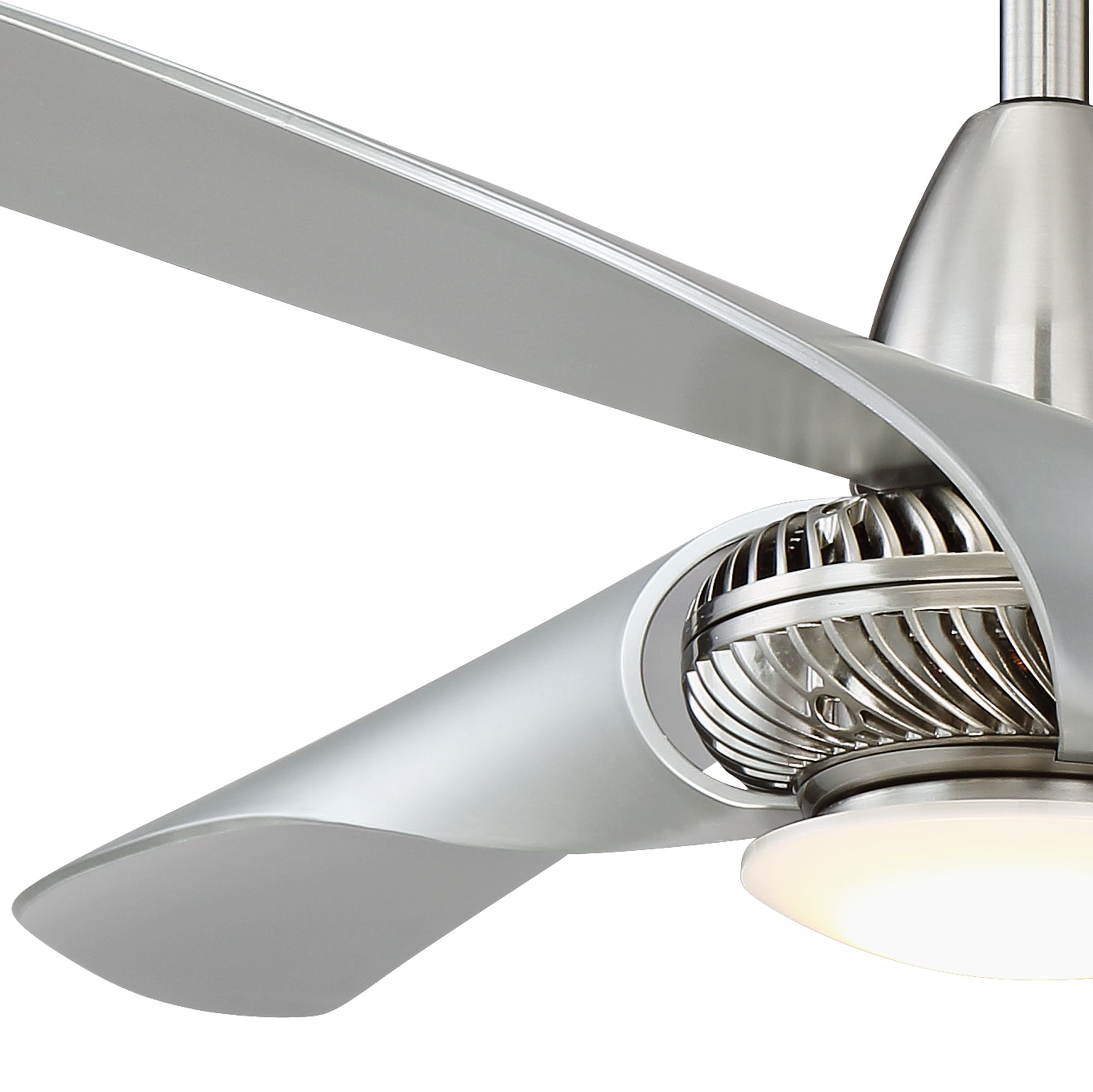 56" Sleuth Brushed Nickel LED Ceiling Fan 13X17 Lamps Plus