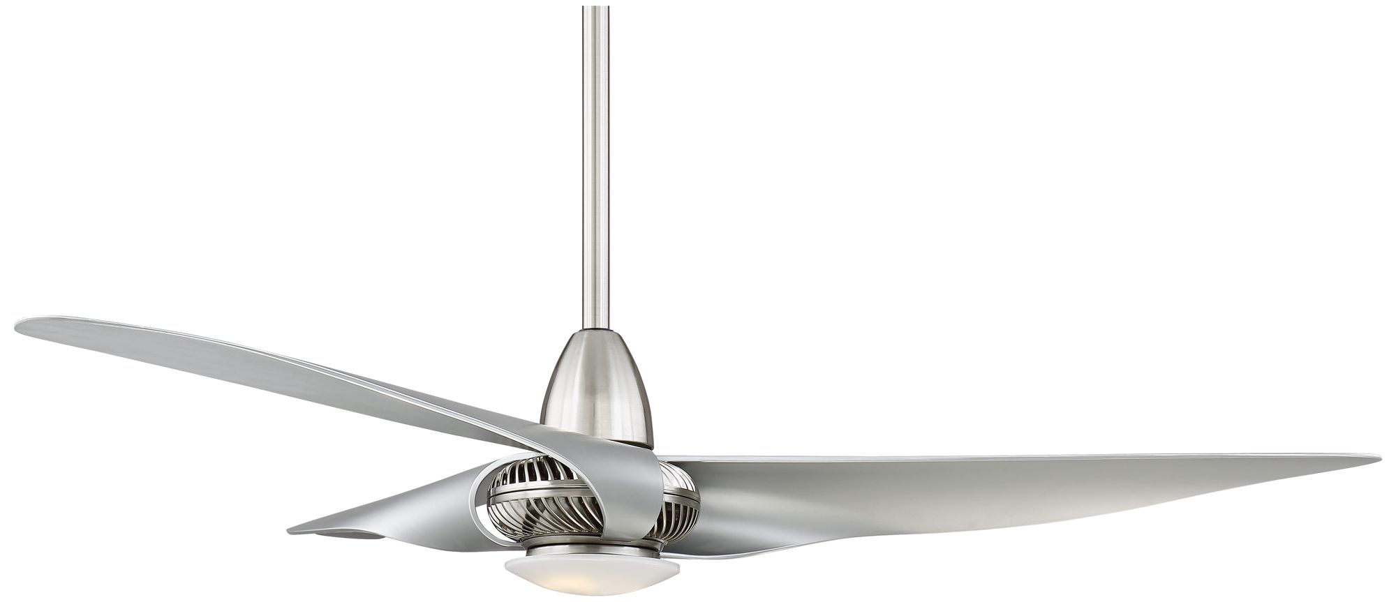 56" Sleuth Brushed Nickel LED Ceiling Fan 13X17 Lamps Plus