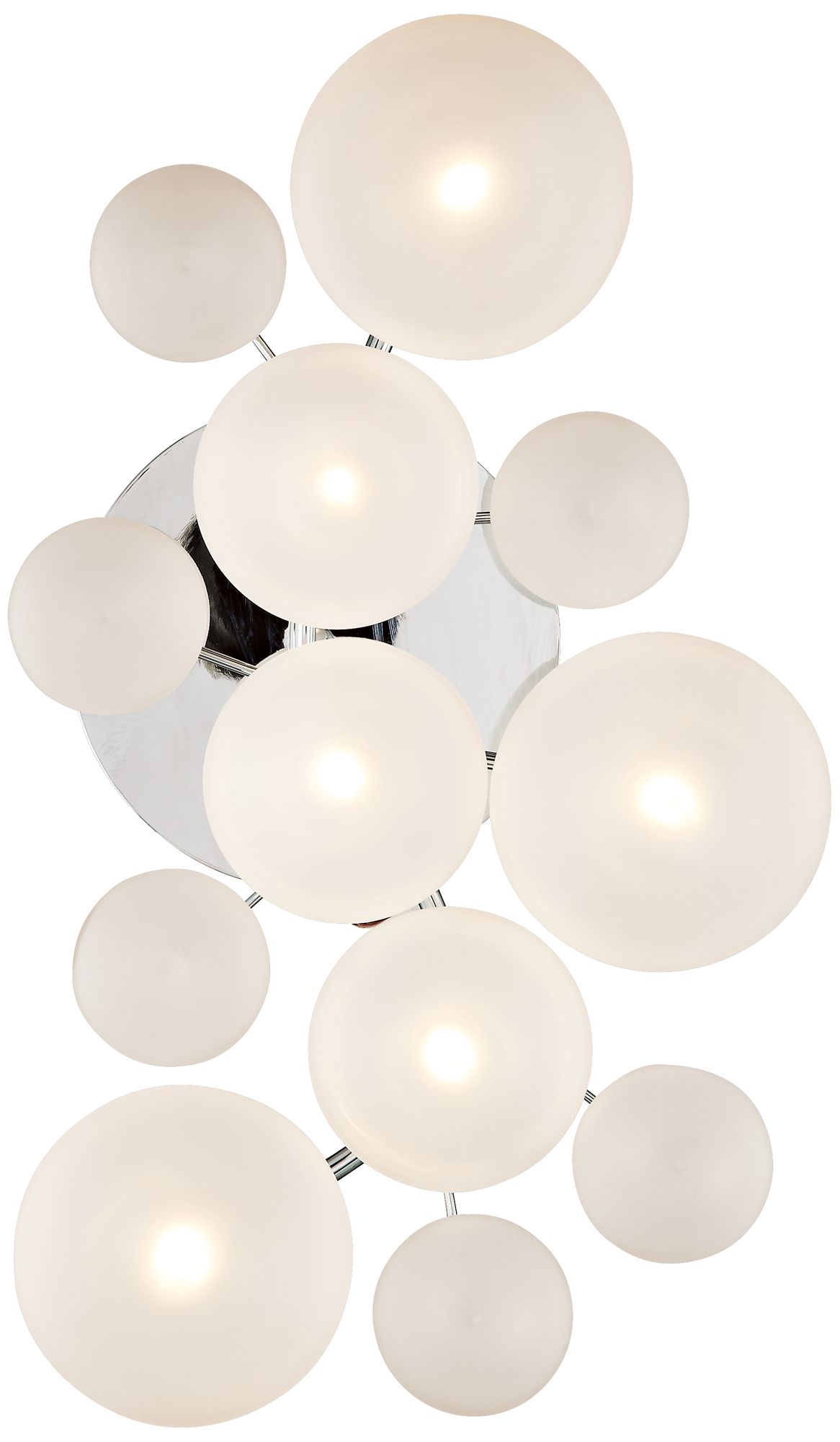 Possini Euro Lilypad 19 1/4" Wide Etched Glass Ceiling Light 15453