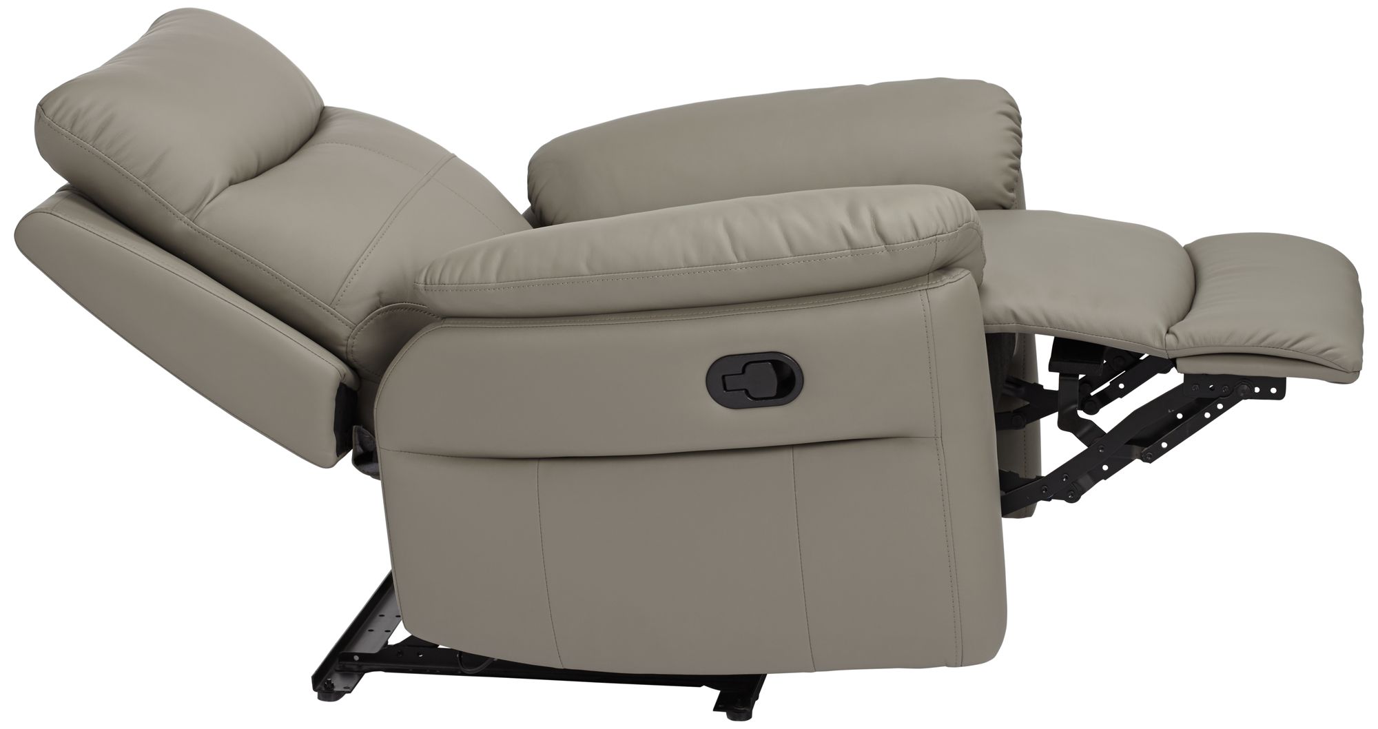 Newport Taupe Faux Leather Recliner Chair 16D81 Lamps Plus