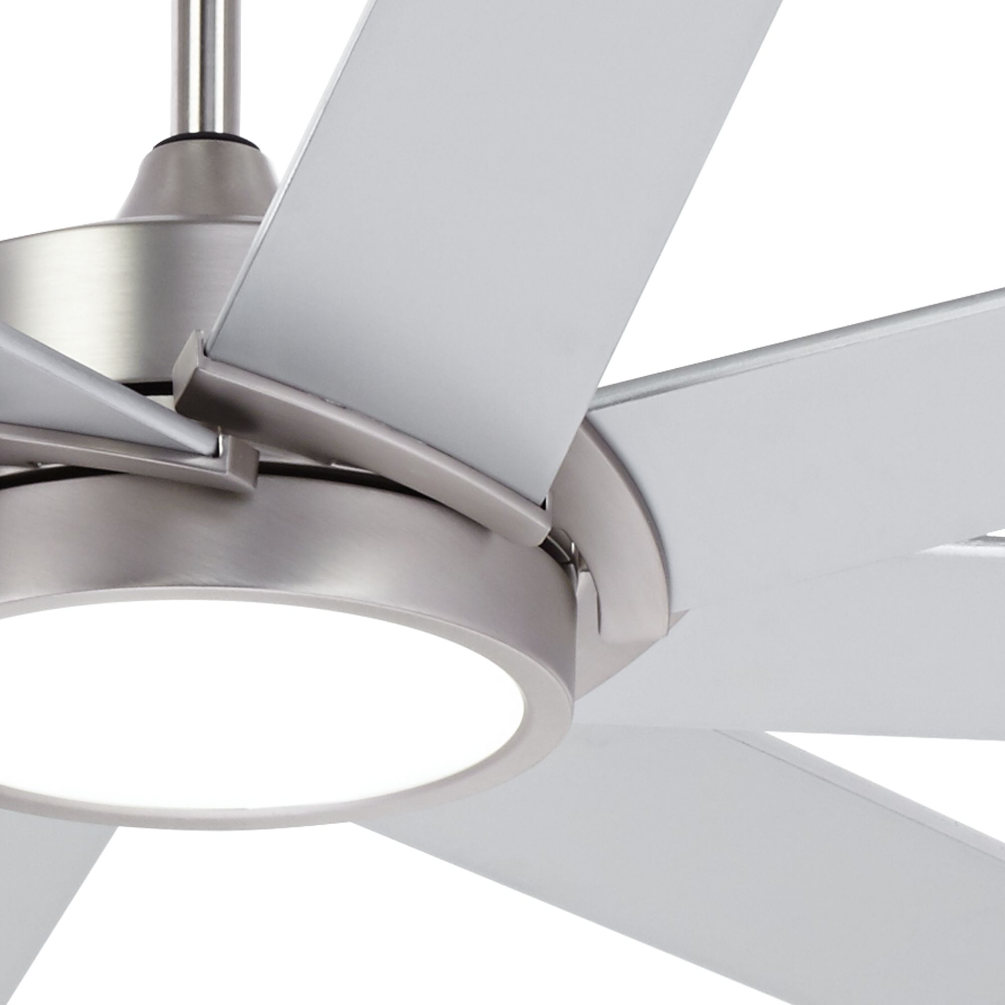 65" Destination Possini Brushed Nickel LED Ceiling Fan 17H71 Lamps