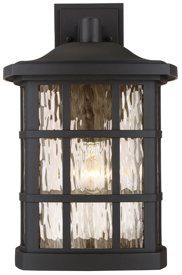 Quoizel Stonington 17" High Matte Black Outdoor Wall Light 18D14
