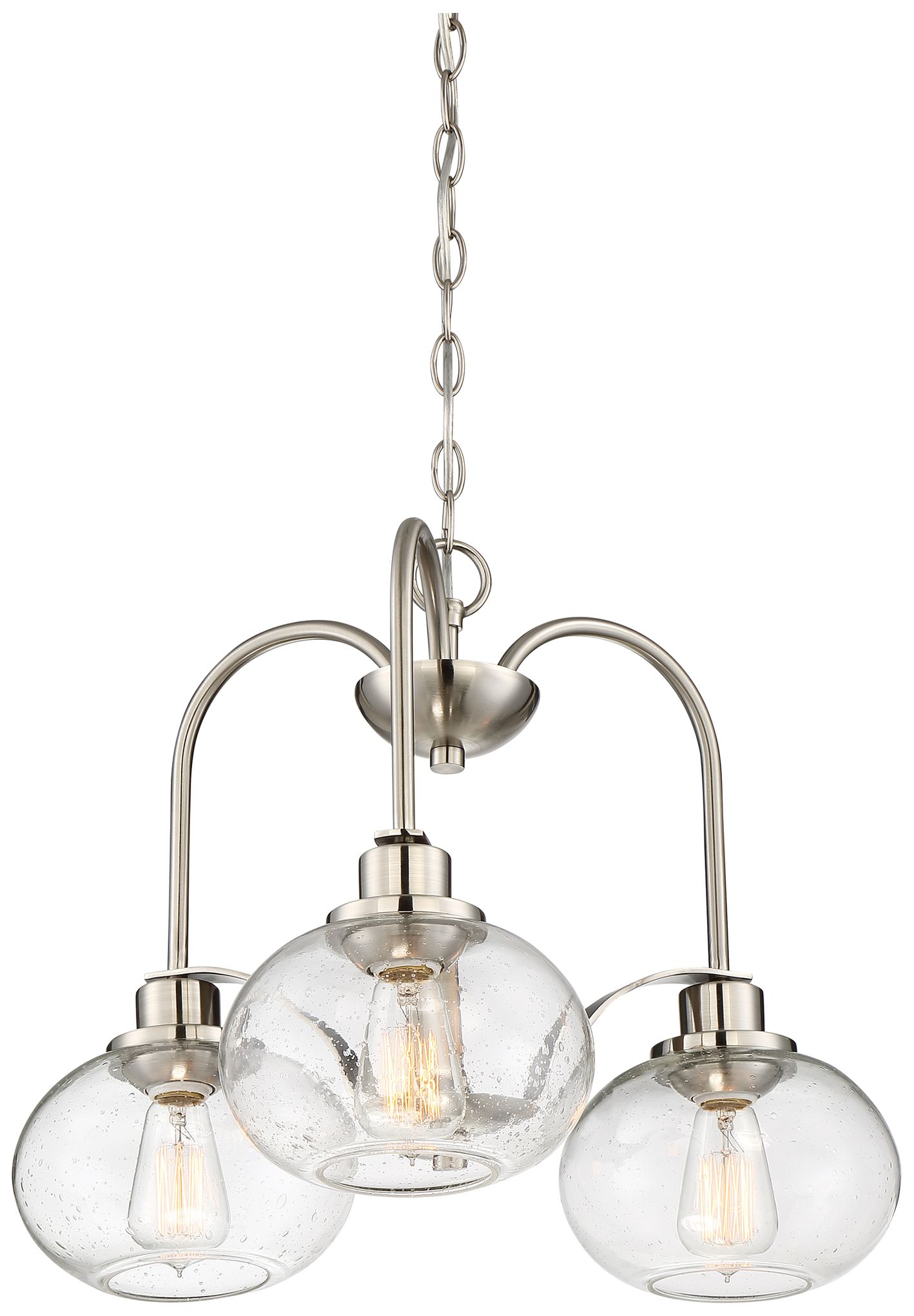 Quoizel Trilogy 22" Wide Brushed Nickel 3Light Chandelier 18T83