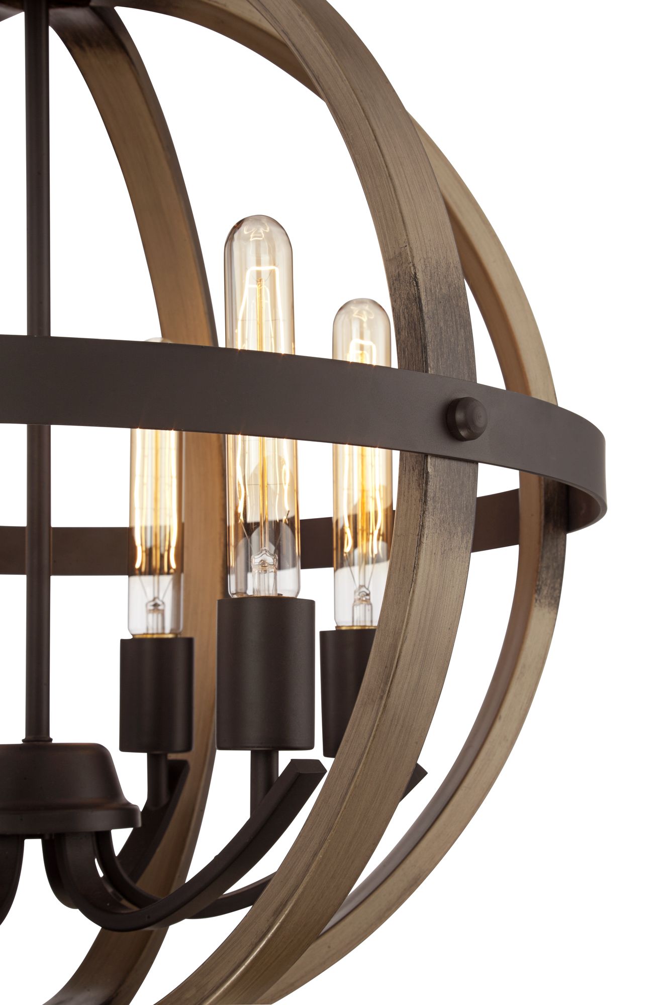 Kimpton 6Light 21" Wide Dark Bronze Orb Chandelier 1F061 Lamps Plus