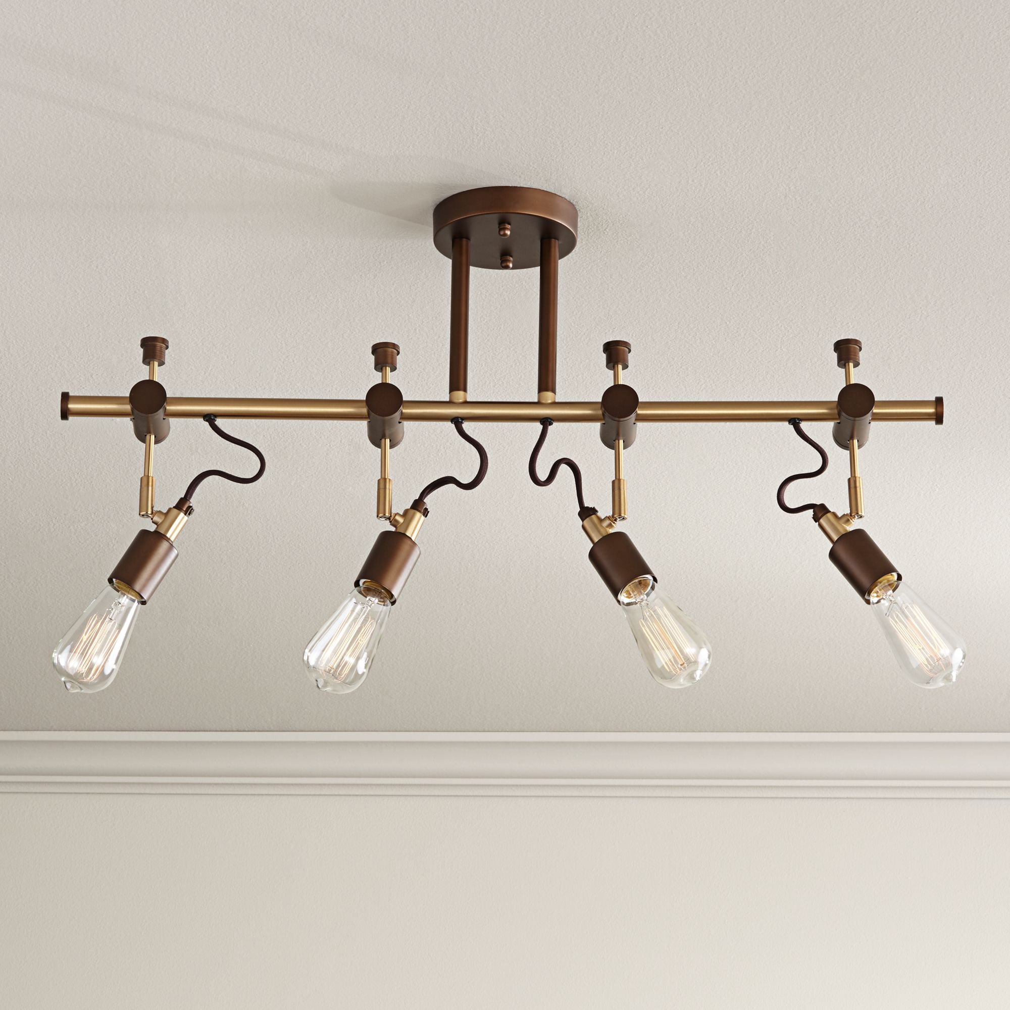 Pro Track Henning 4Light OilRubbed Bronze Track Fixture 1G034