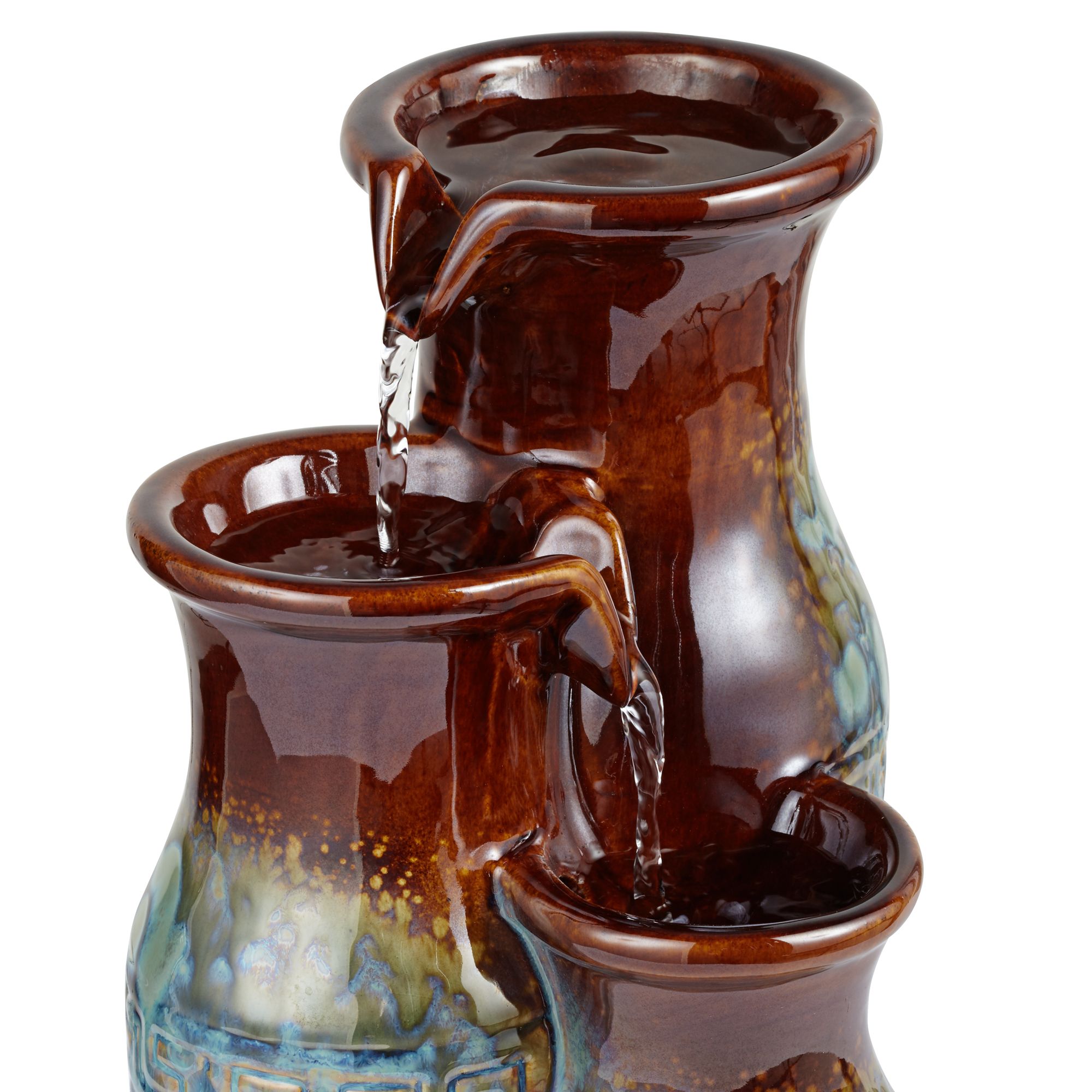 Mediterranean Jar 11 1/2" High Ceramic Tabletop Fountain 1G456