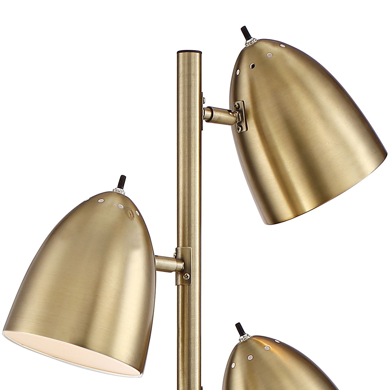 Aaron Aged Brass 3Light Floor Lamp 1K778 Lamps Plus