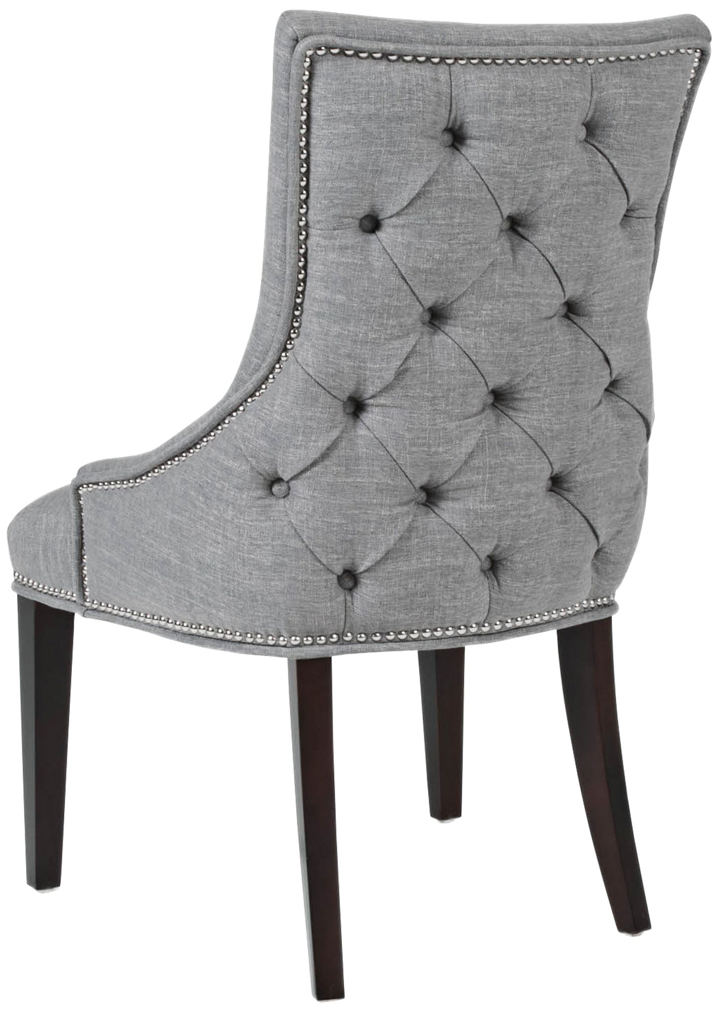 Villa Avenue Smoke Fabric Dining Chair 1P509 Lamps Plus
