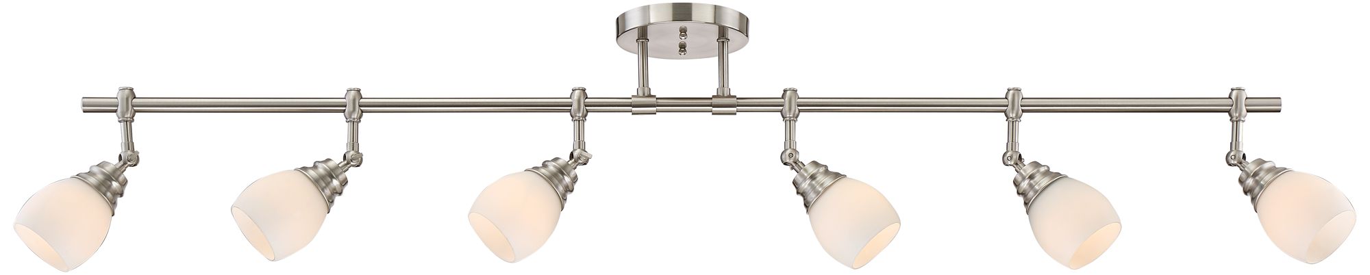 Pro Track Elm Park Brushed Nickel 6Light Fixture 1Y314 Lamps Plus