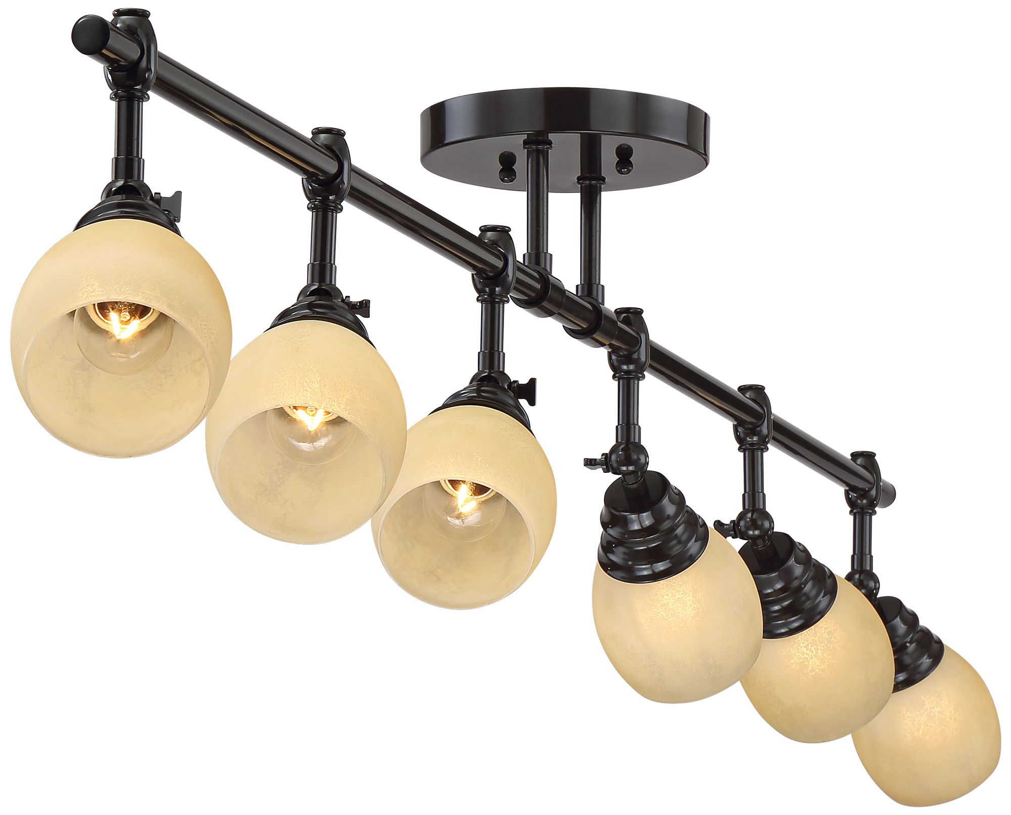 Pro Track Elm Park Collection Bronze 6Light Fixture 1Y316 Lamps Plus