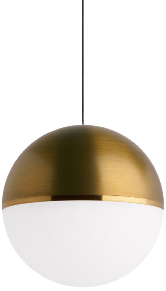 Tech Lighting Akova 7"W Aged Brass LED Monorail Mini Pendant 20W10