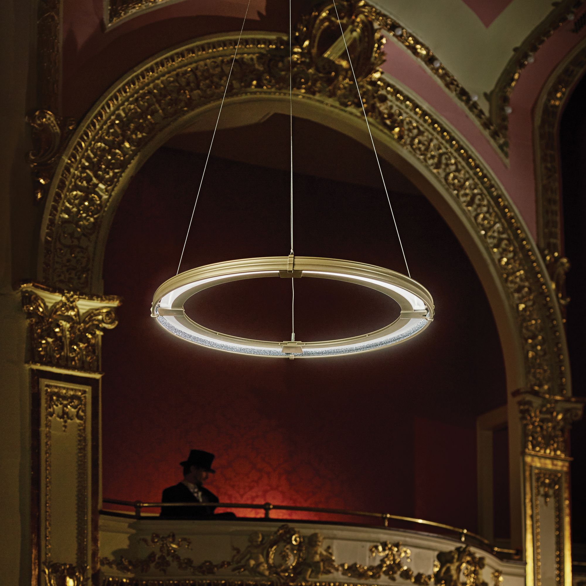 Synchronicity Aria 34 1/4"W Soft Gold LED Pendant Light 20Y92