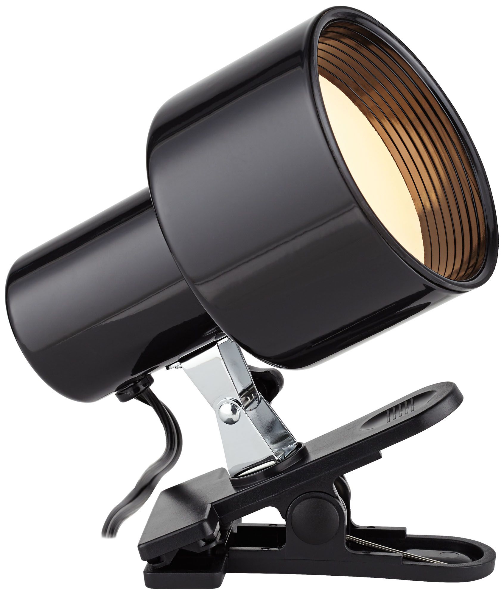 Black Mini Accent 6" High Clip Light with LED Bulb 21A68 Lamps Plus