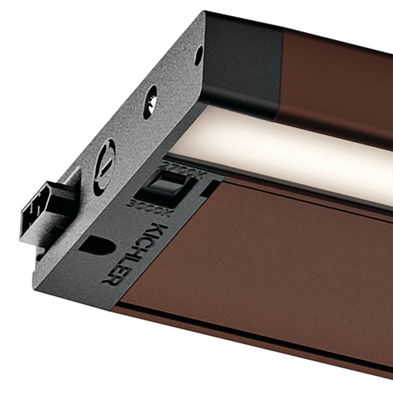 Kichler 6U 12" Wide Bronze Textured LED Under Light 23Y18