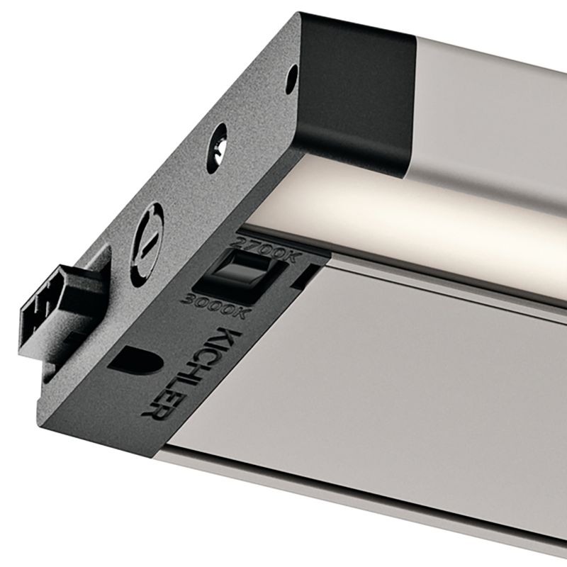 Kichler 6U 12" Wide Nickel Textured LED Under Light 23Y19