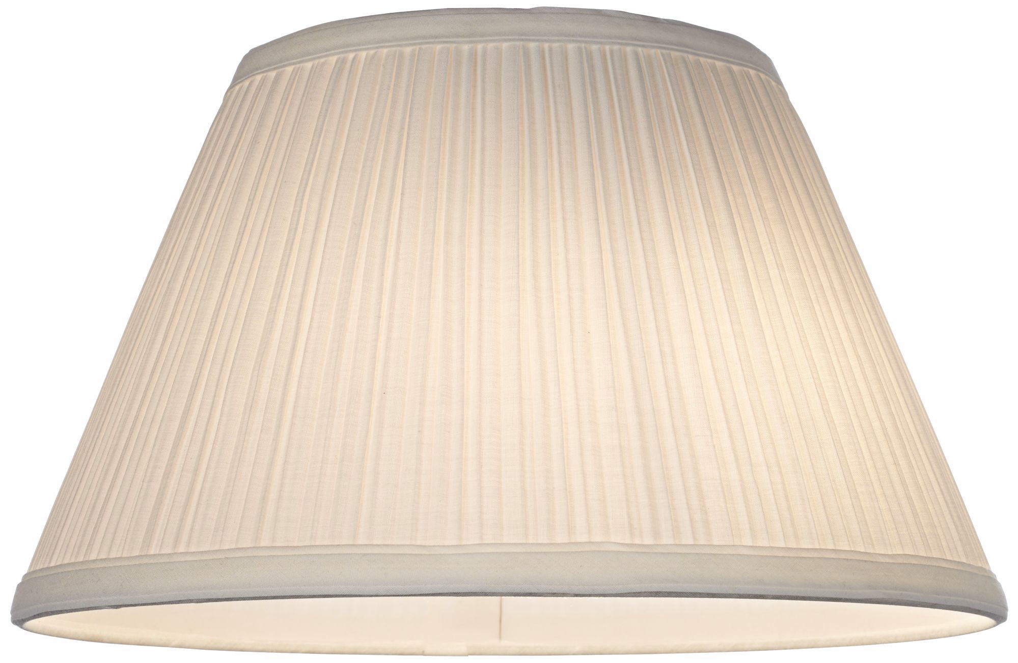 Downbridge Antique White Pleated Shade 6.5x12x7.5 (Uno) 2M868