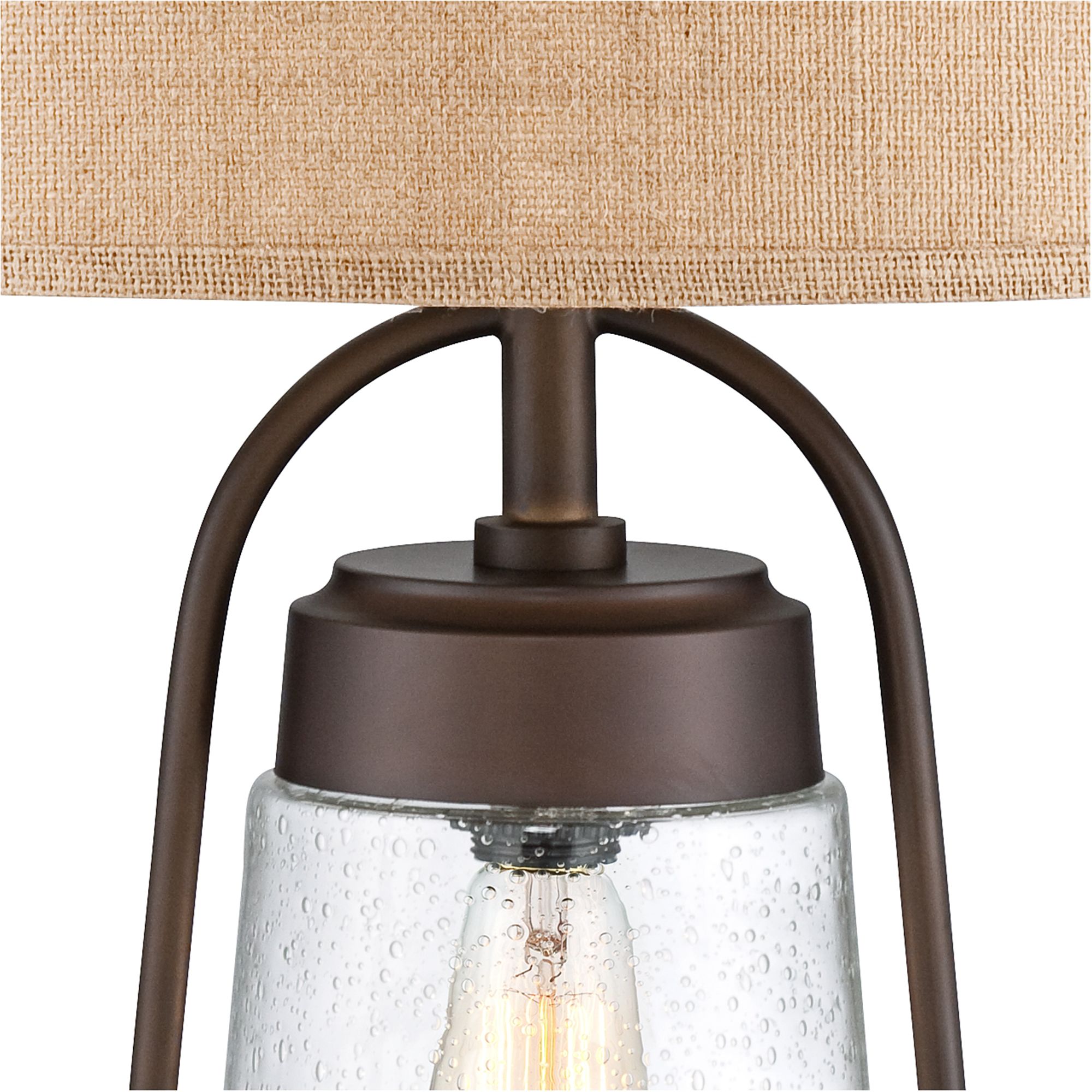 Industrial Lantern Table Lamp with Night Light 2V218 Lamps Plus