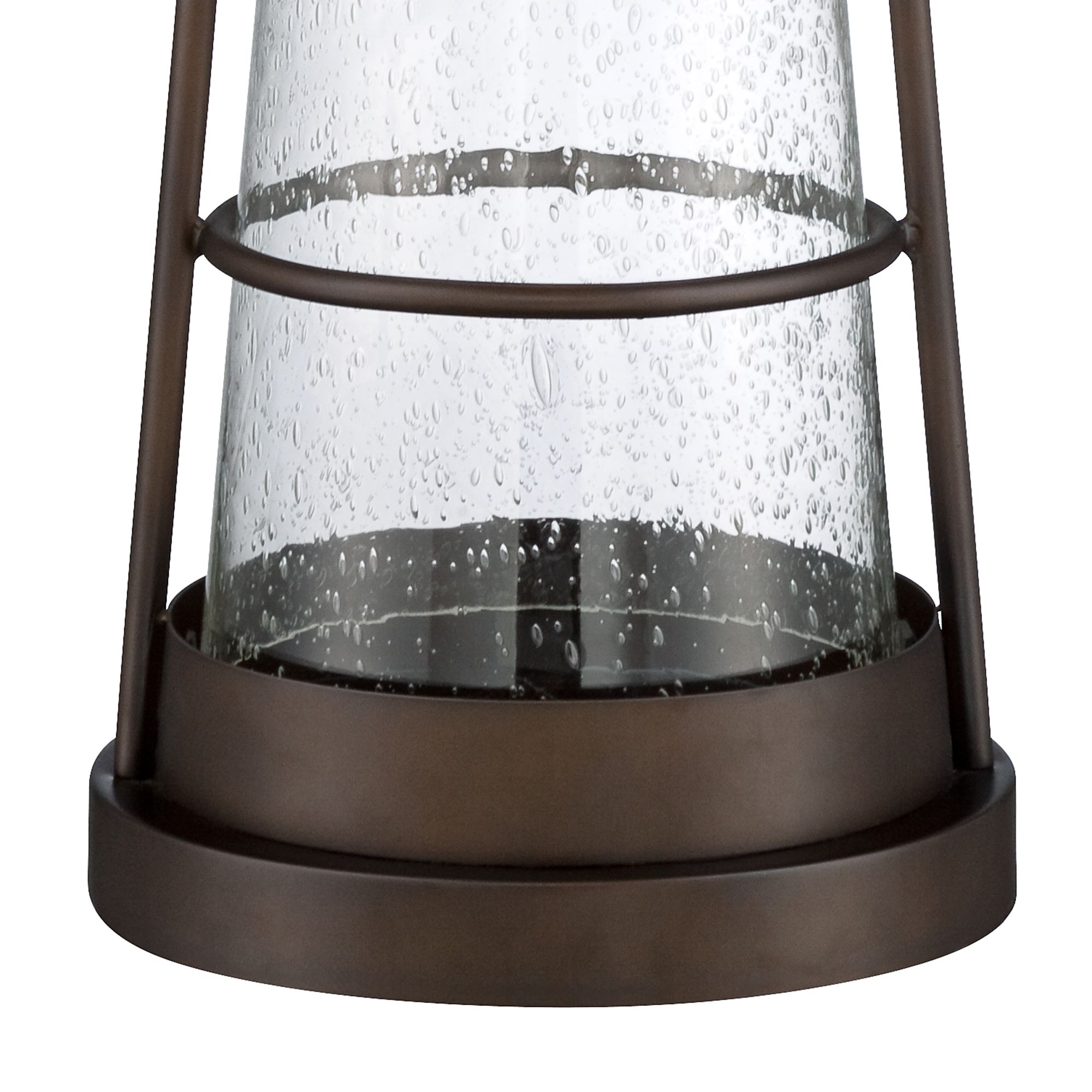 Industrial Lantern Table Lamp with Night Light 2V218 Lamps Plus