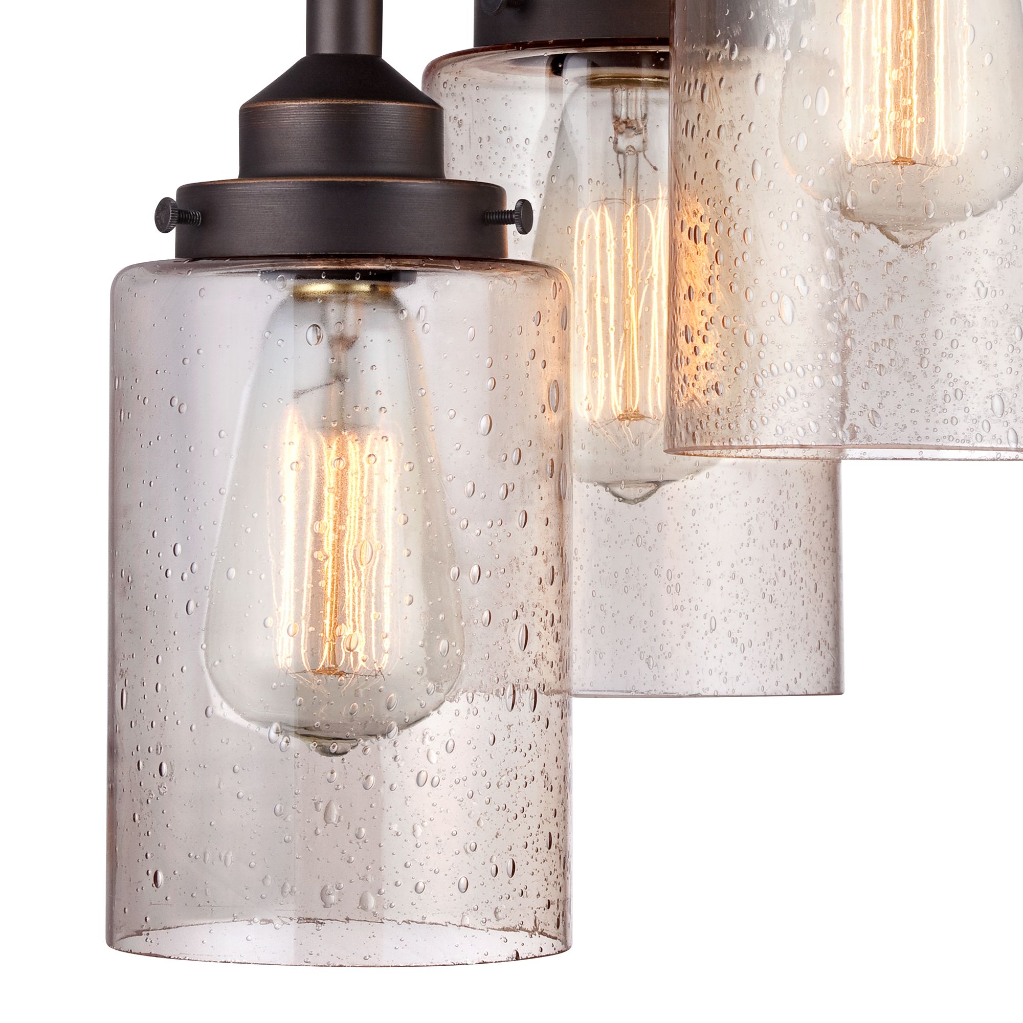 Libby 9 1/2" Wide OilRubbed Bronze LED Ceiling Light 35F21 Lamps Plus