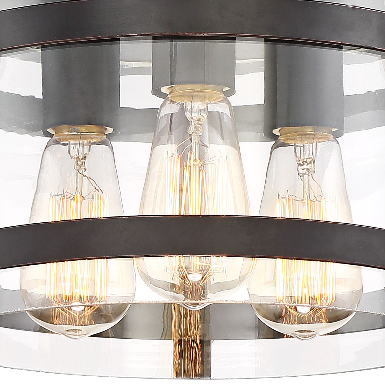 Eagleton 13 1/2" Wide OilRubbed Bronze LED Ceiling Light 35F49