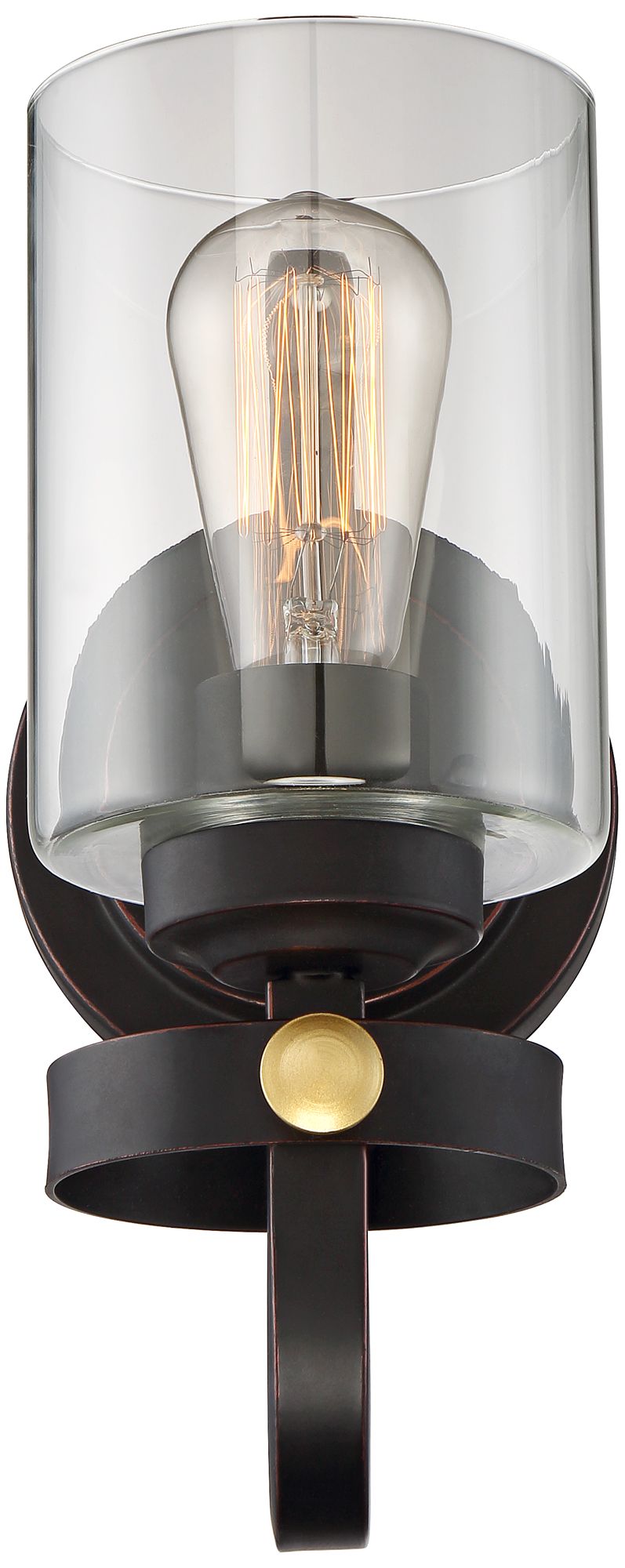 Eagleton 12" High OilRubbed Bronze LED Wall Sconce 35F50 Lamps Plus